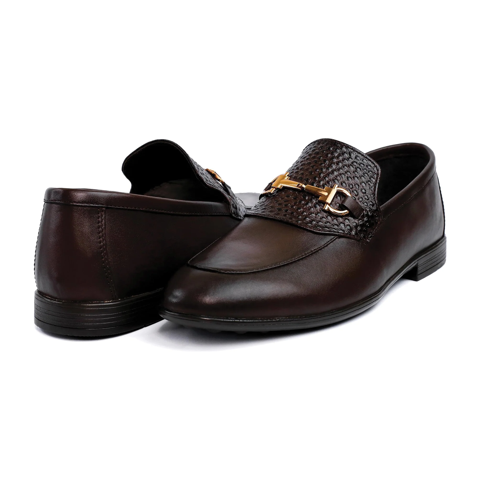 BROWN SPLIT LEATHER SHOES - Image 5