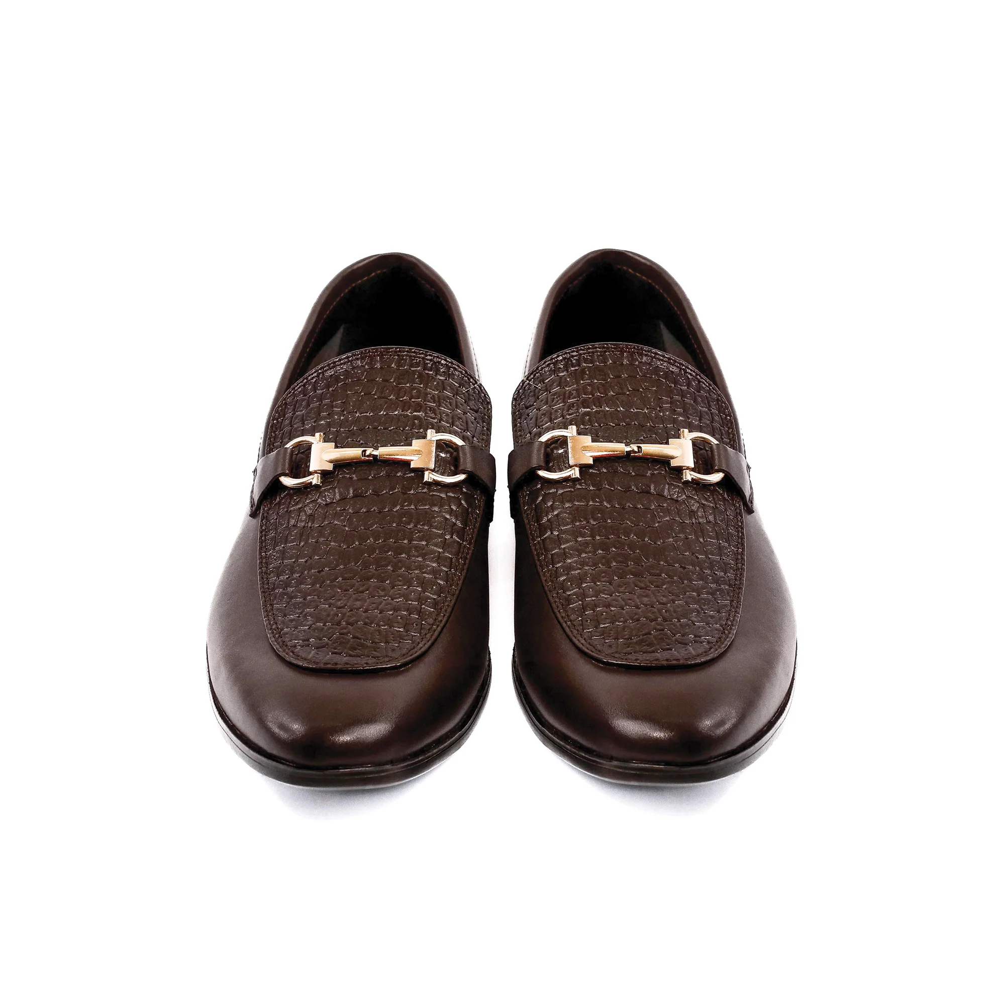 BROWN SPLIT LEATHER SHOES - Image 3