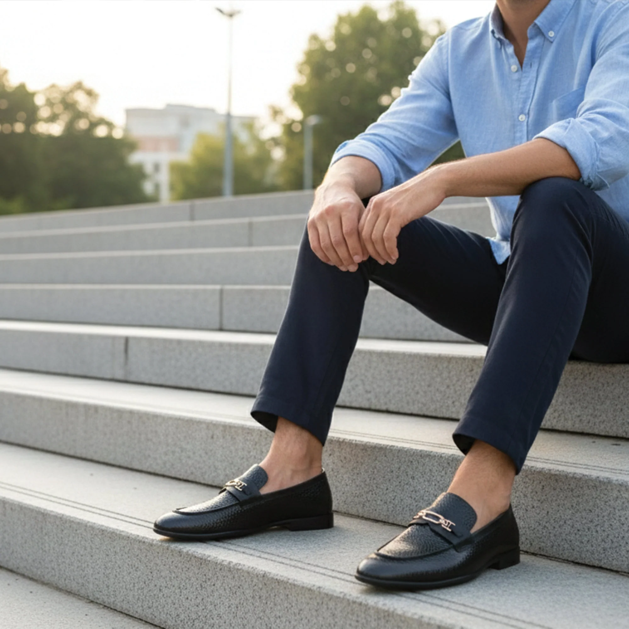 BLACK PATENT LEATHER SHOES - Image 7