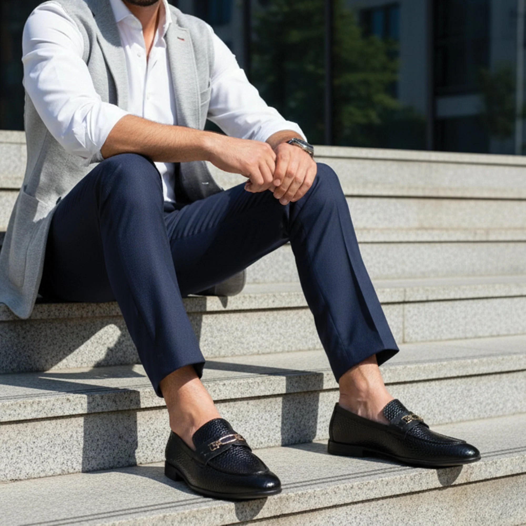 BLACK PATENT LEATHER SHOES - Image 8