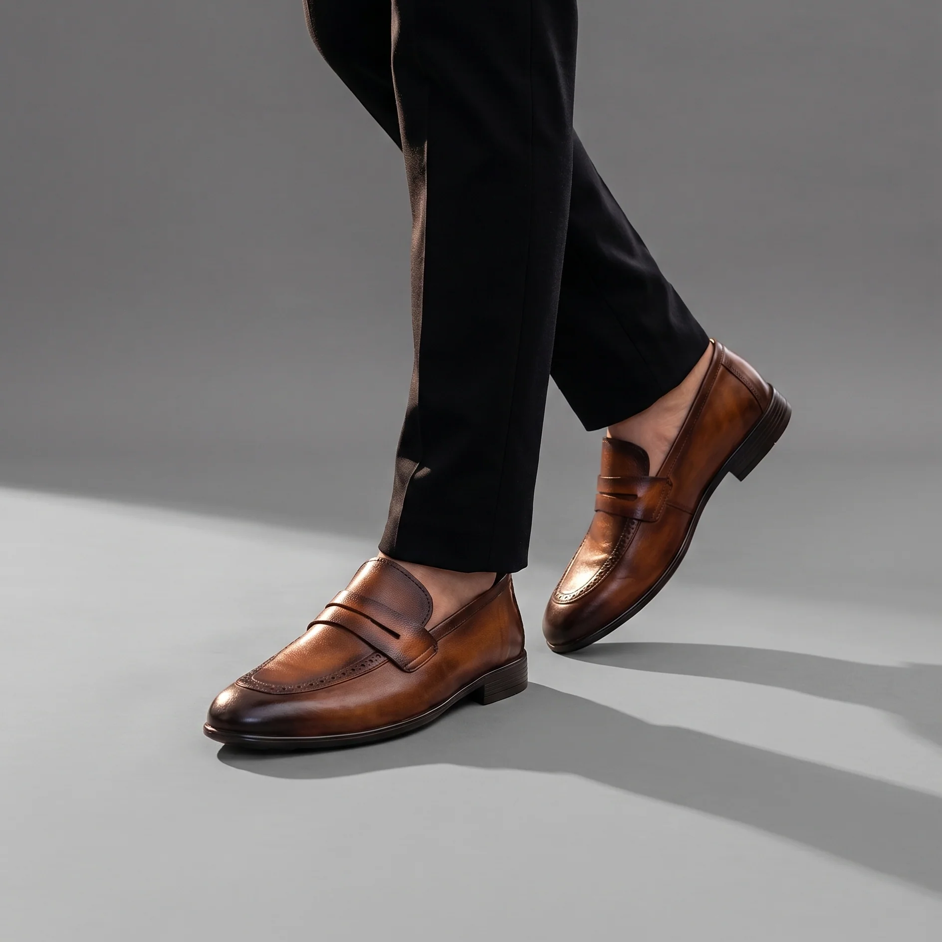 BROWN SHEEP LEATHER SHOES - Image 2