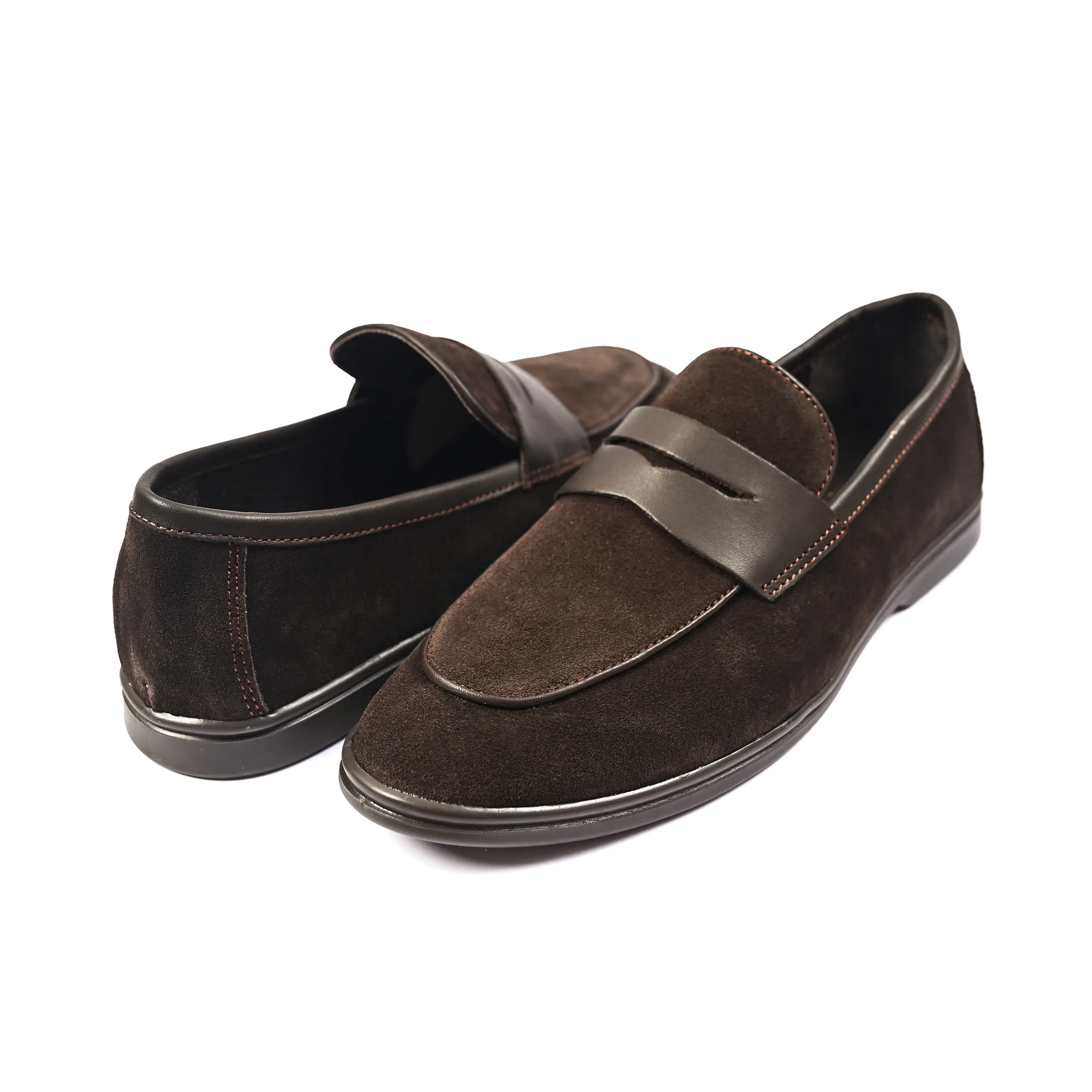 BROWN SUEDE LEATHER LOAFERS - Image 4