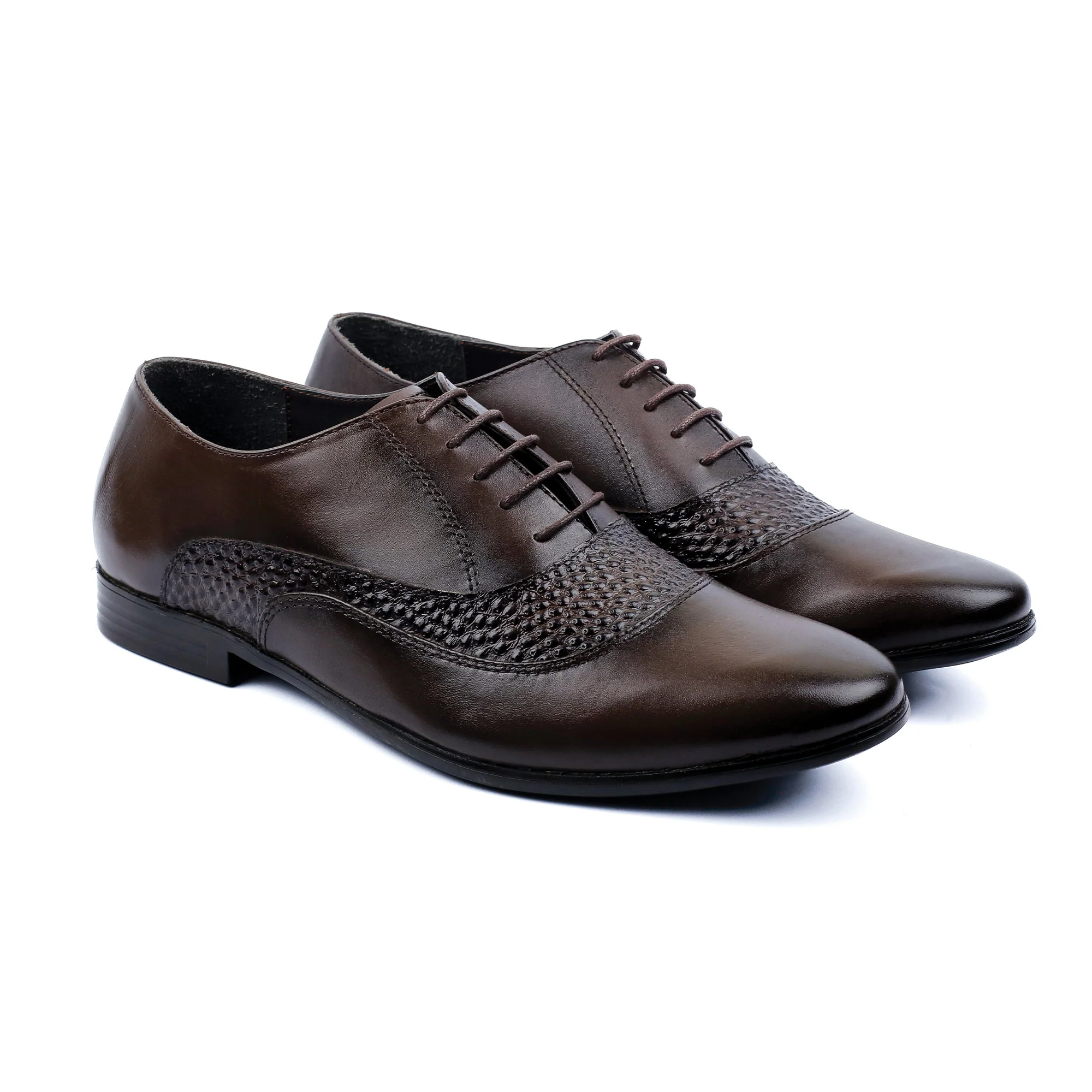 SPLIT LEATHER LACE UP SHOES