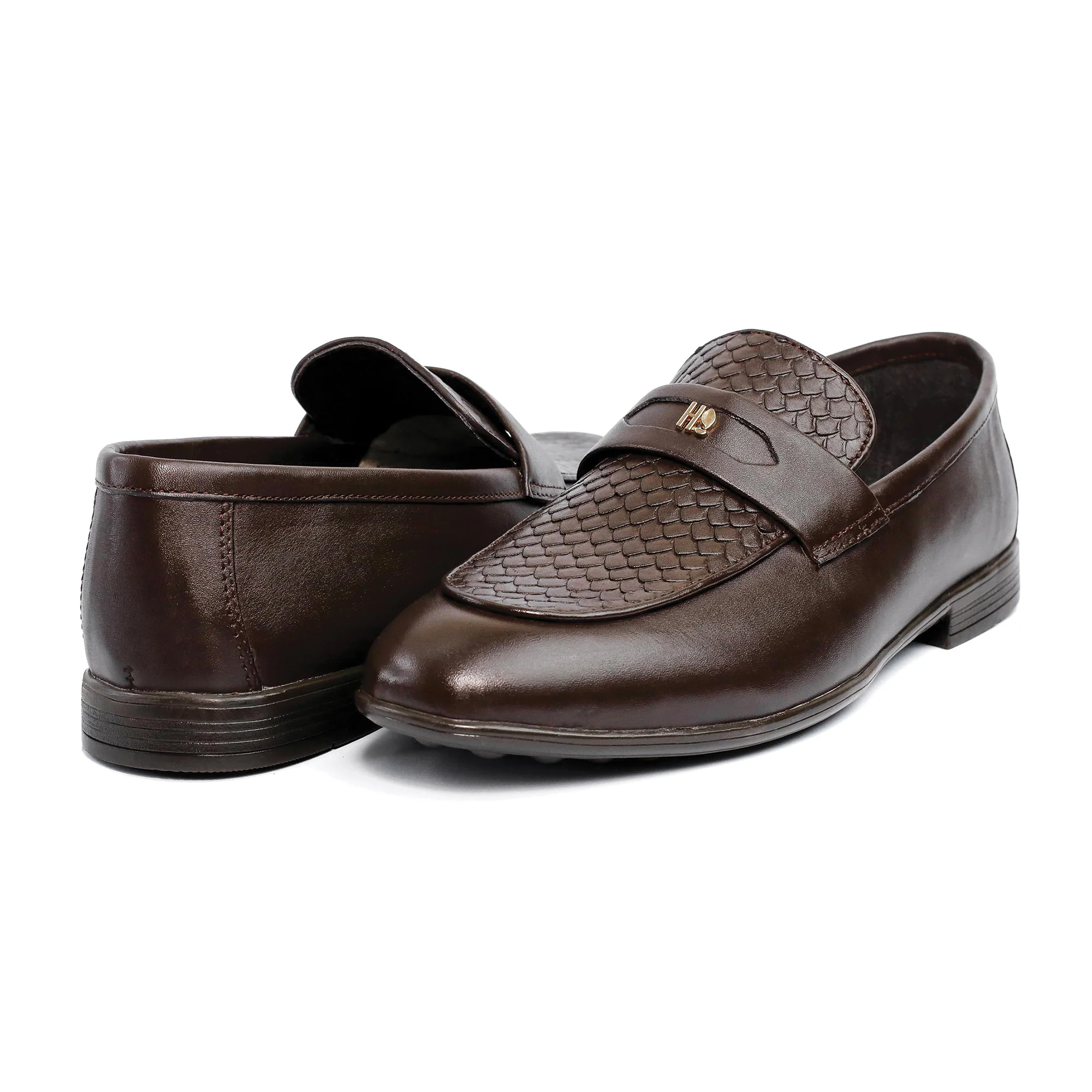 BROWN SPLIT LEATHER SHOES - Image 6
