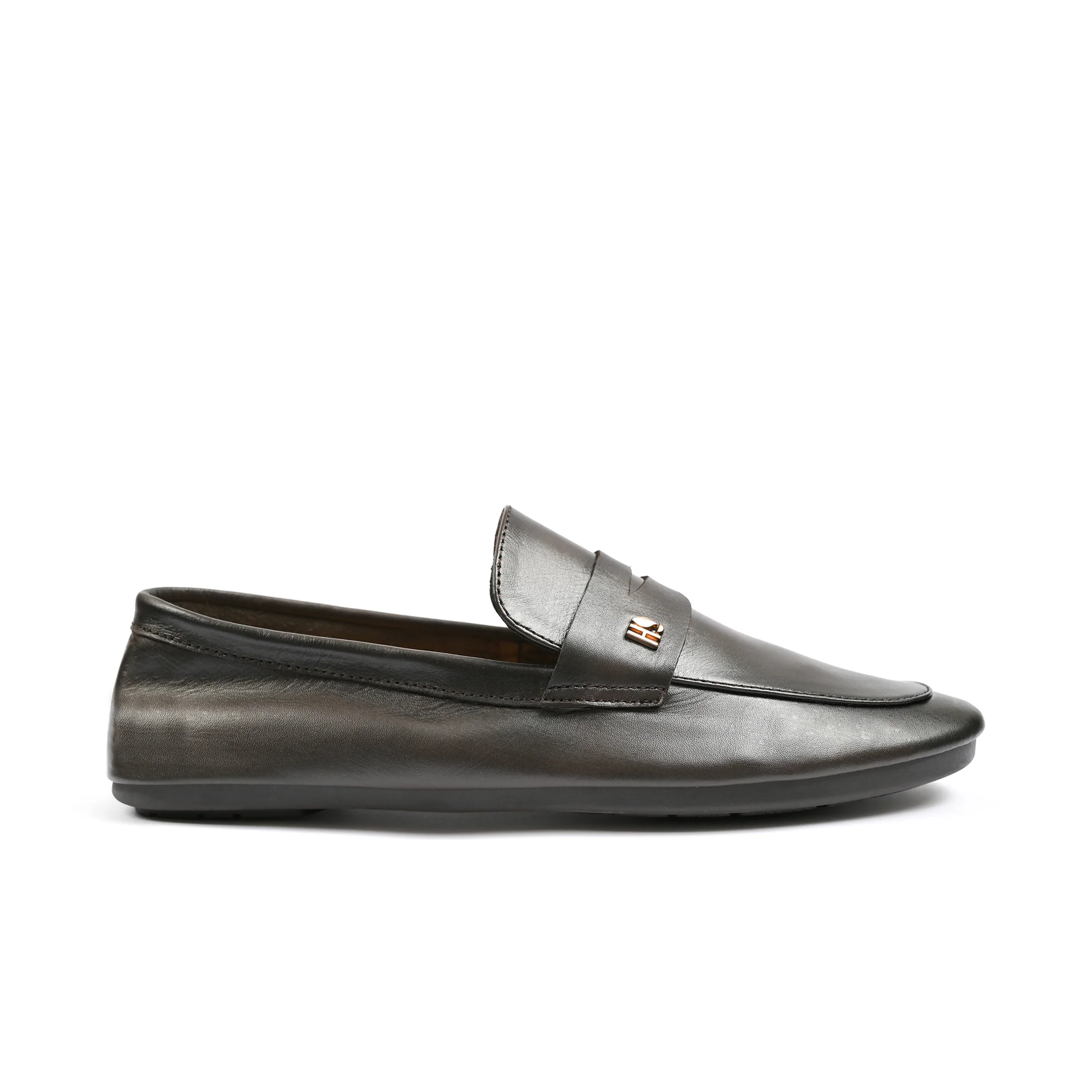 BROWN SOFT LEATHER LOAFERS - Image 3