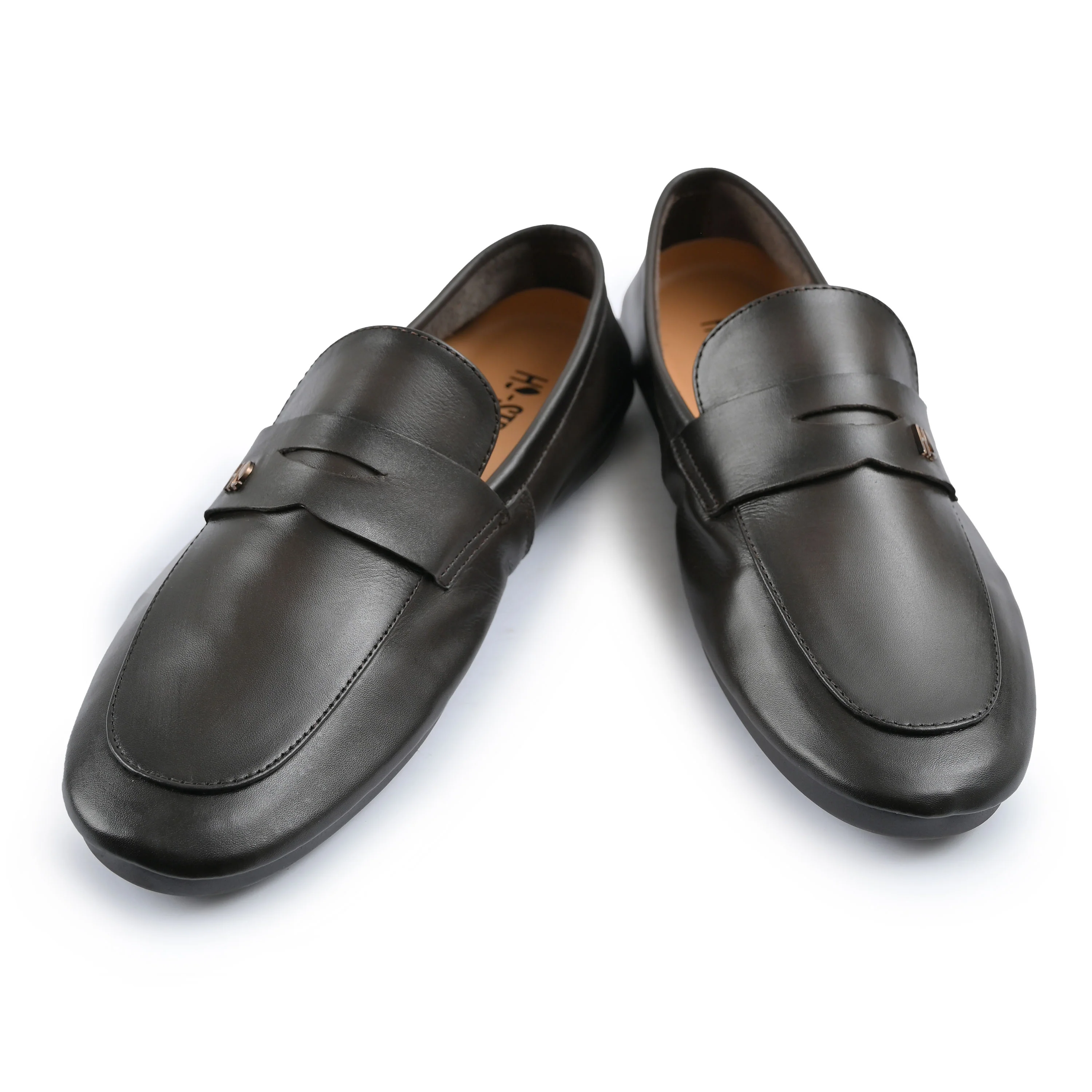 BROWN SOFT LEATHER LOAFERS - Image 4