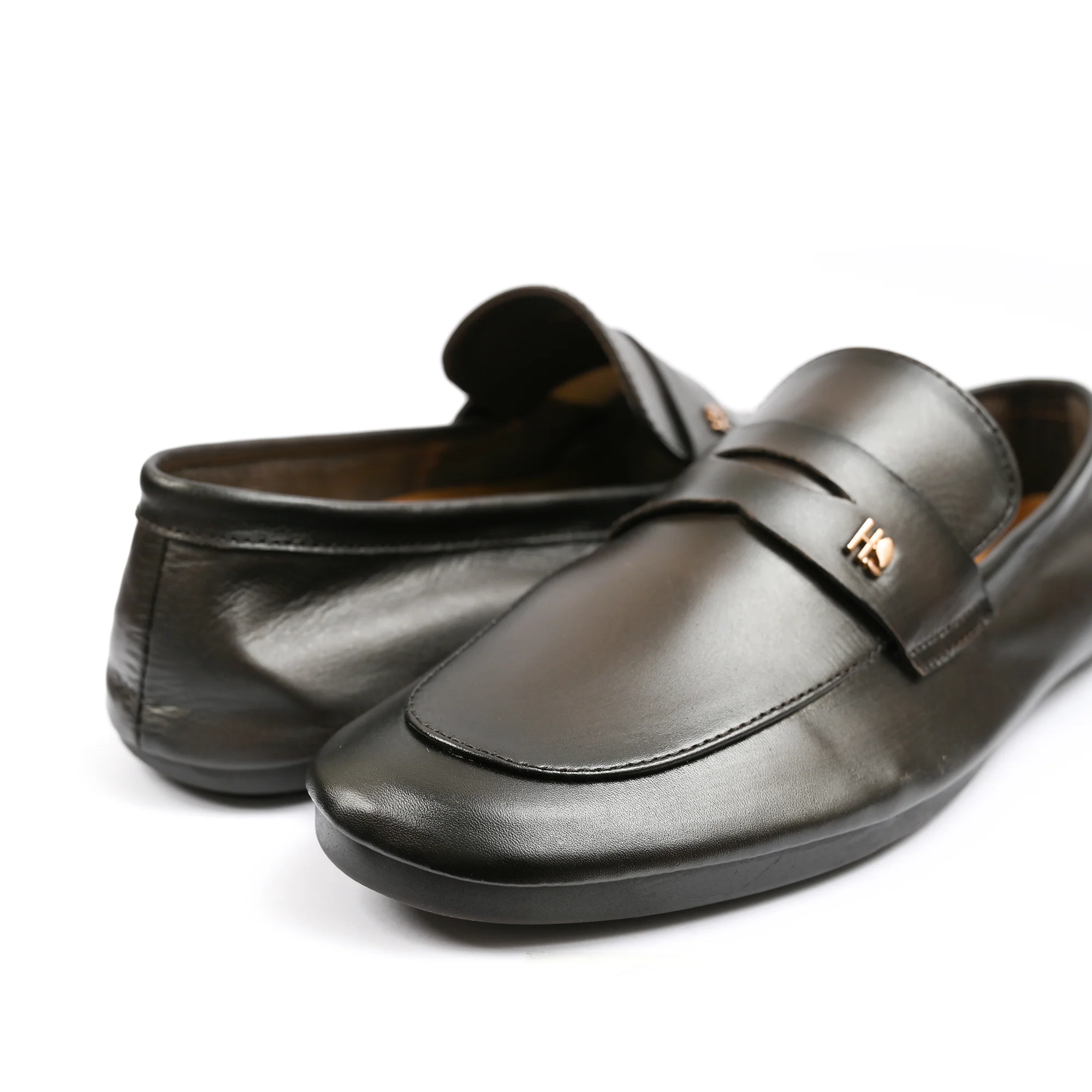 BROWN SOFT LEATHER LOAFERS - Image 5