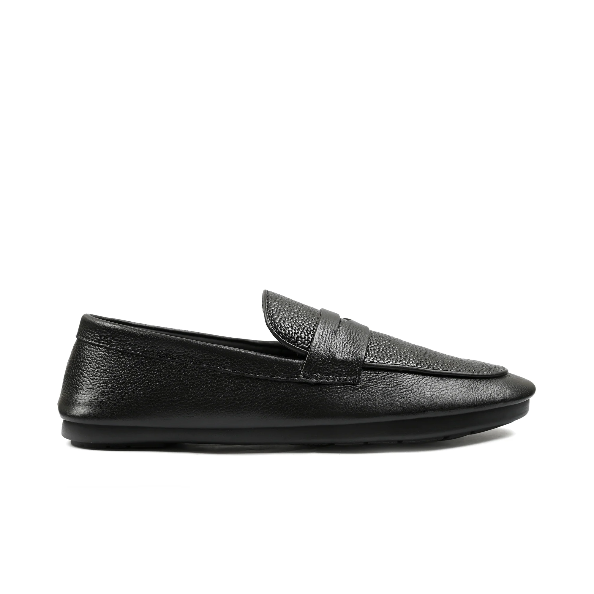 SOFT TEXTURED LEATHER LOAFERS - Image 3