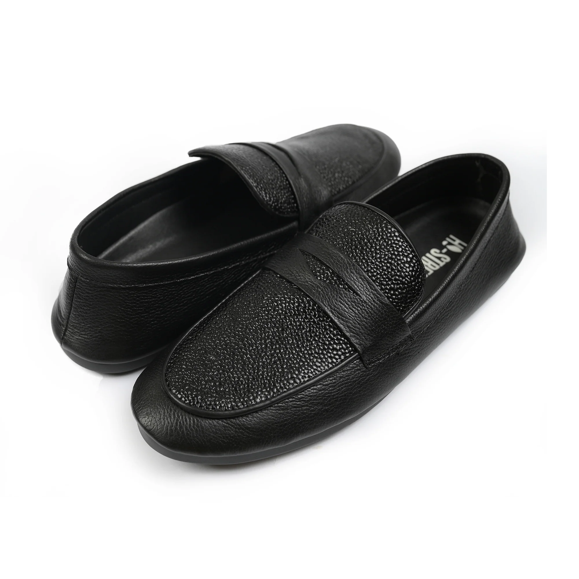 SOFT TEXTURED LEATHER LOAFERS - Image 4