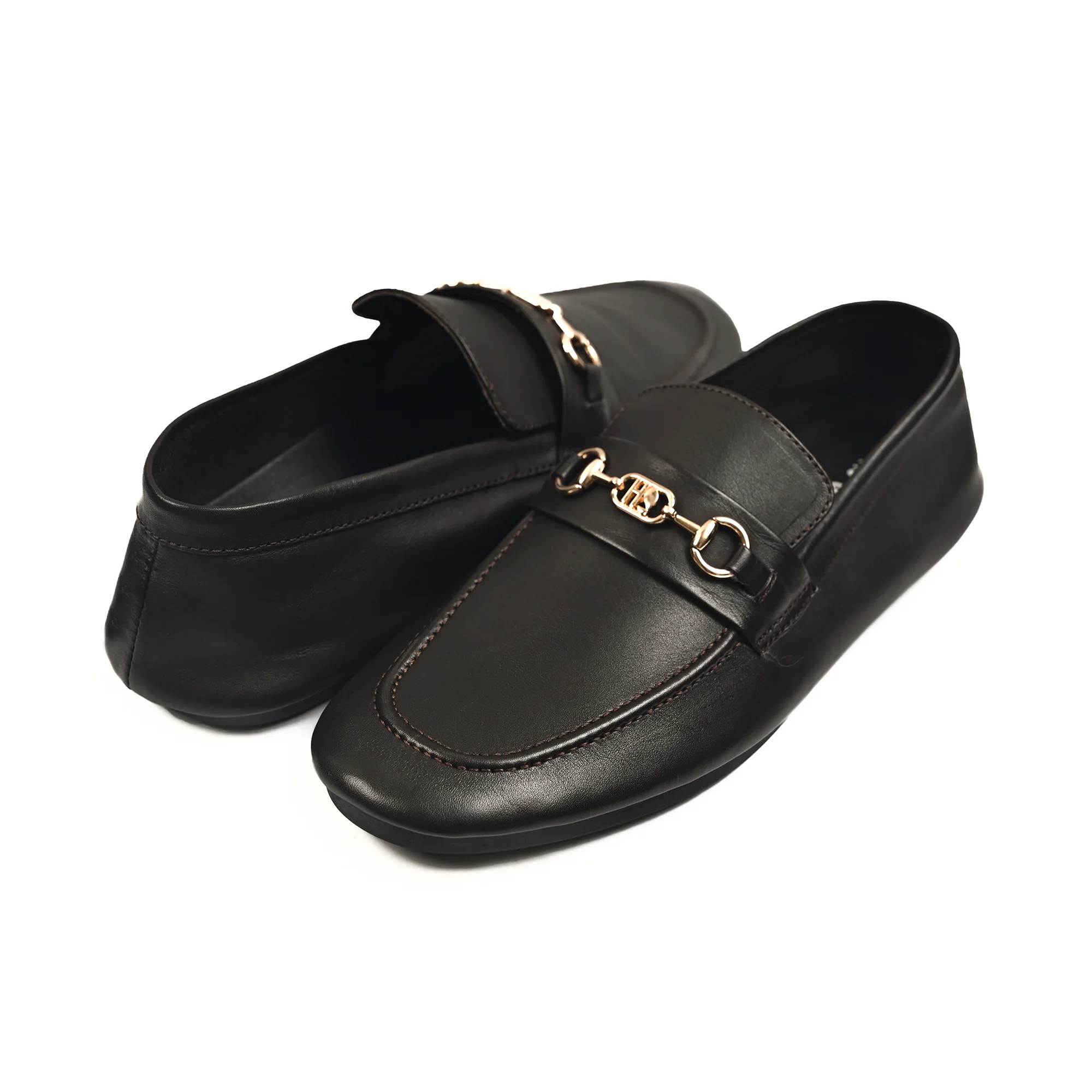 COFFEE SOFT LEATHER SHOES - Image 5