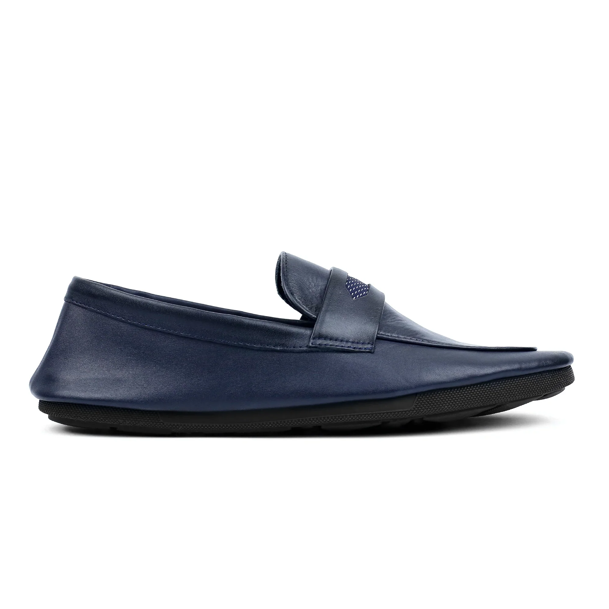 NAVY SOFT LEATHER SHOES - Image 4