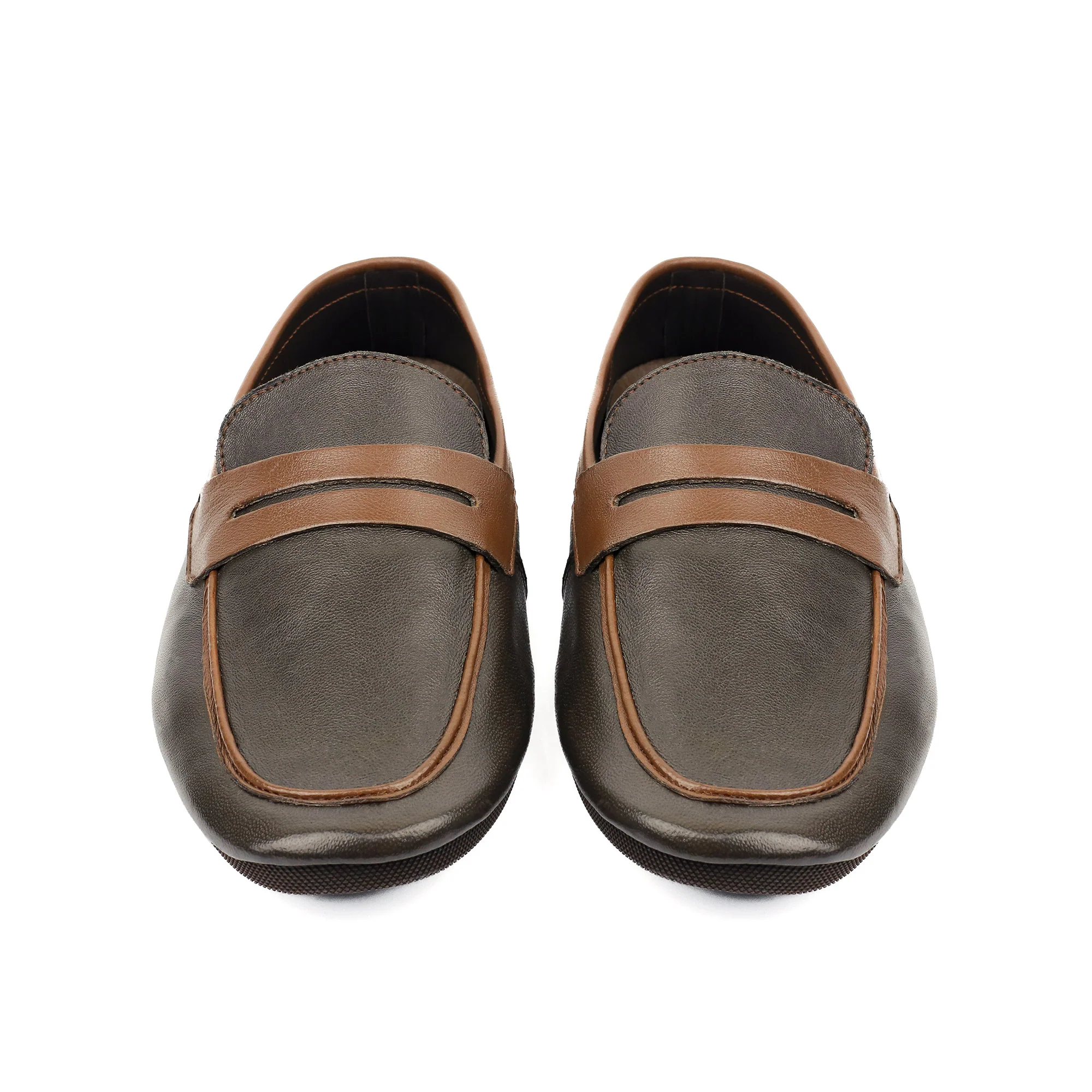 SHEEP LEATHER CONTRAST TIE SHOE - Image 3