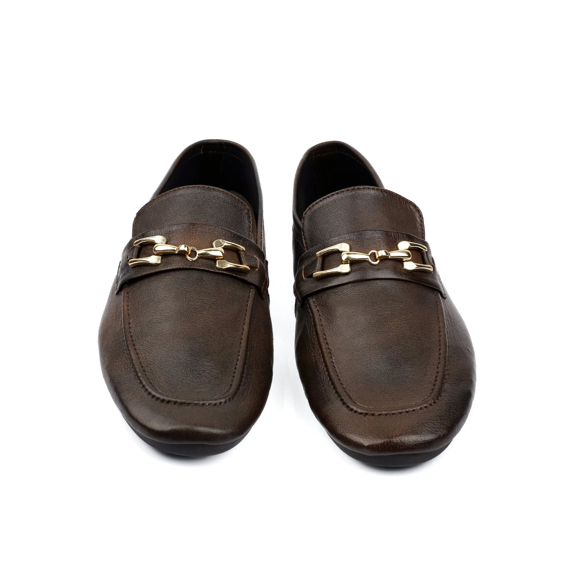 BROWN SOFT LEATHER LOAFER - Image 3