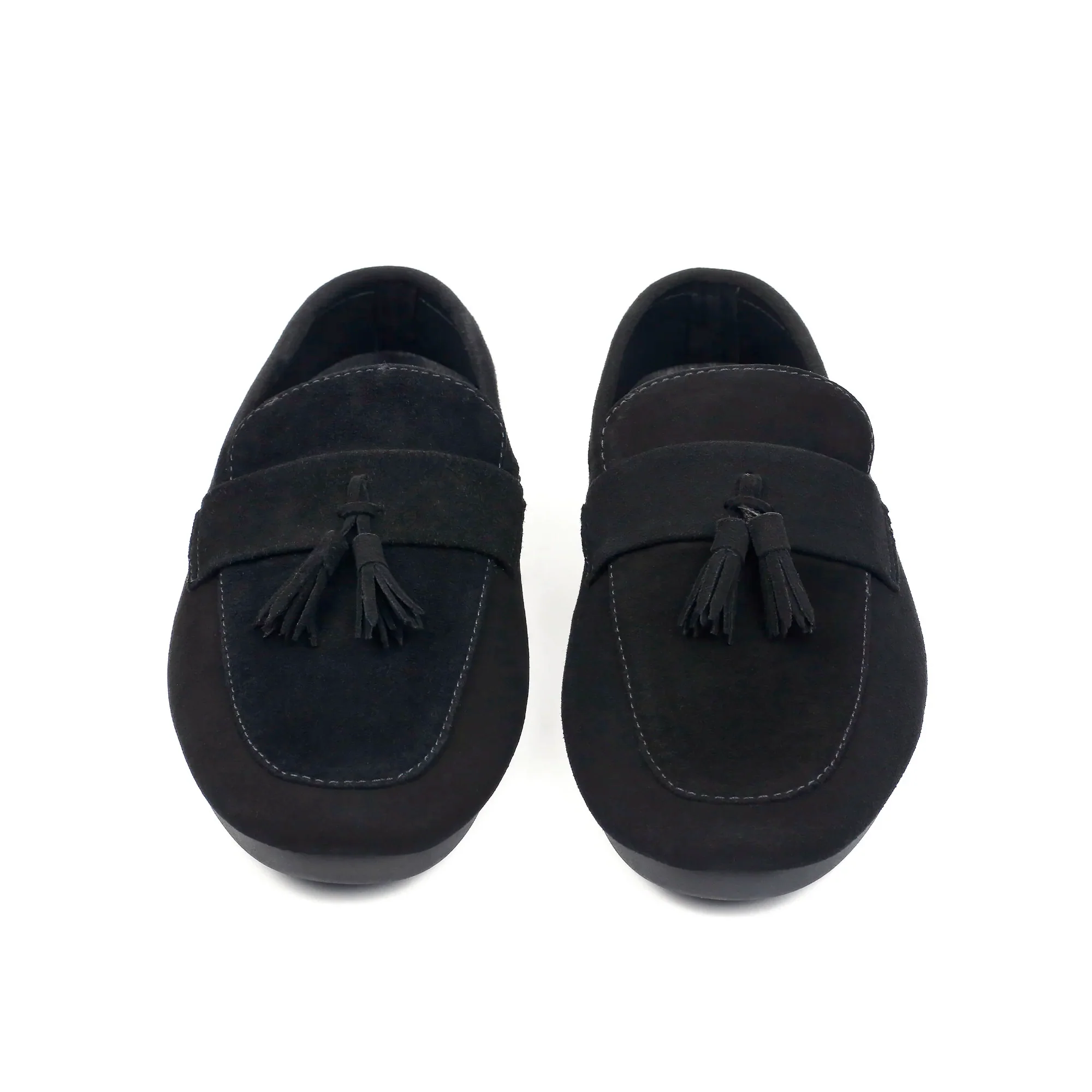 BLACK SUEDE TASSEL LOAFER - Image 3