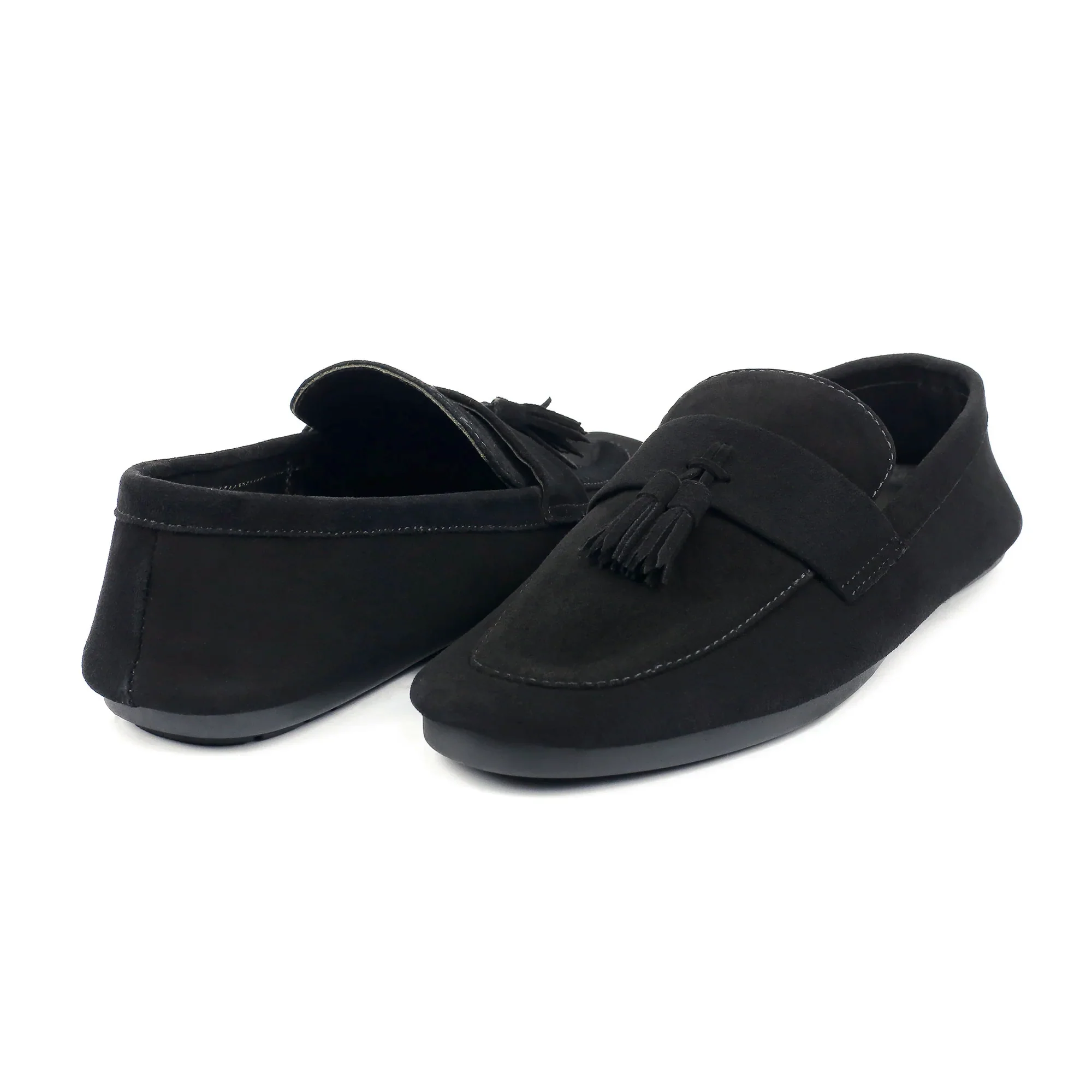 BLACK SUEDE TASSEL LOAFER - Image 5