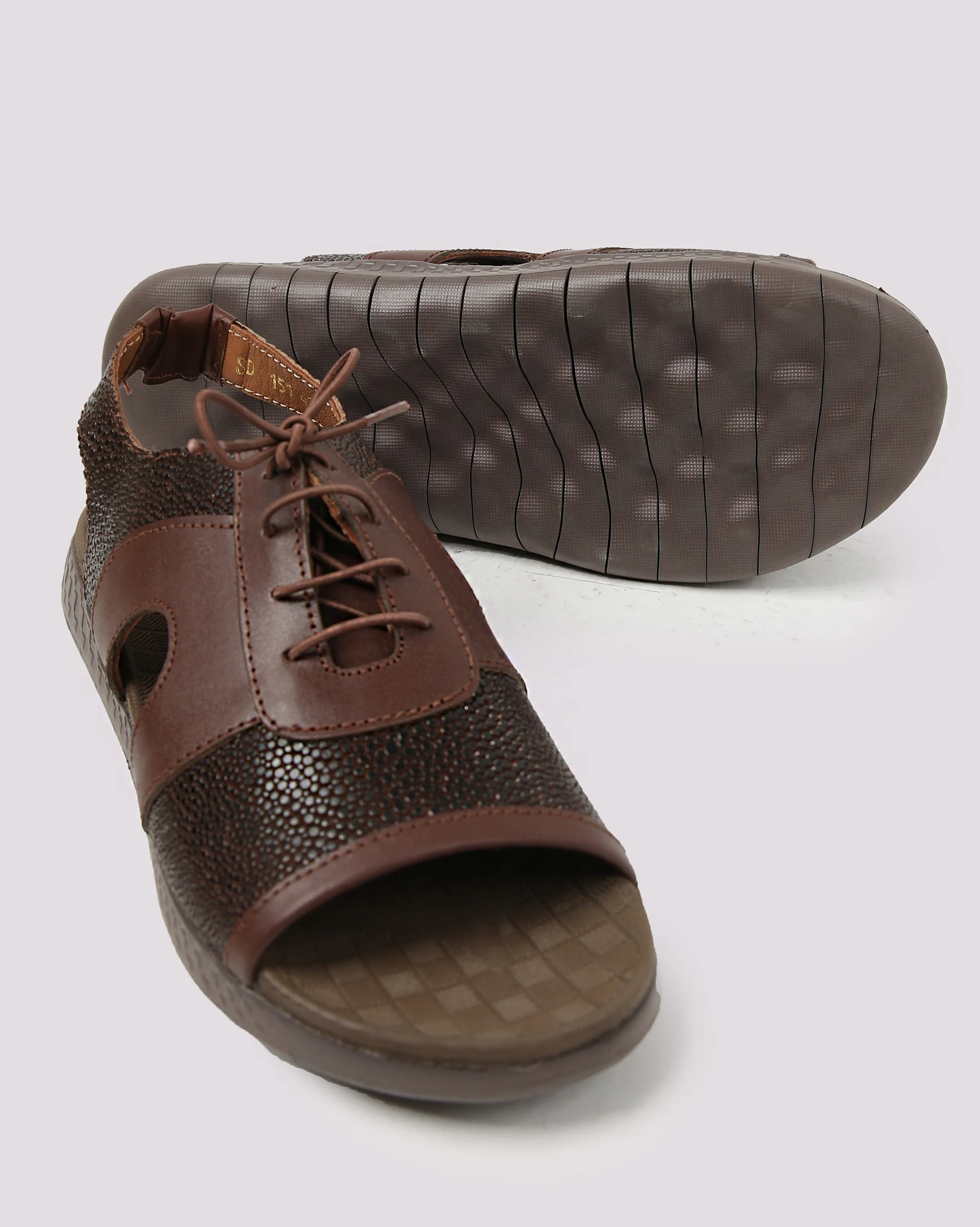 Lace Up Leather Sandal - Image 5