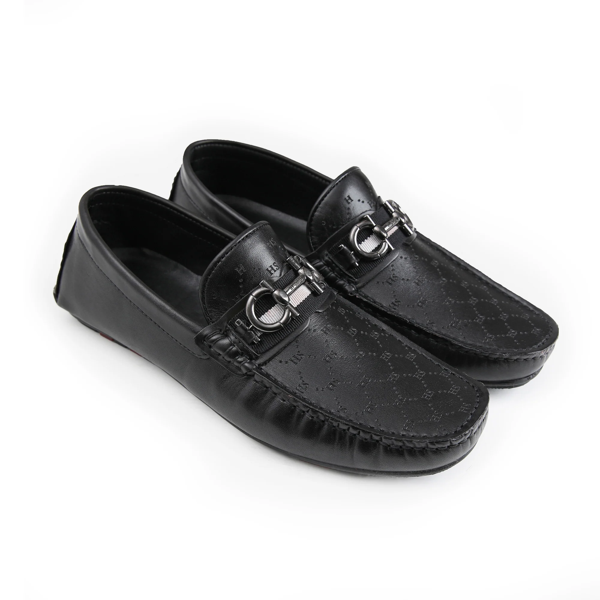 LASER PRINT LEATHER LOAFERS