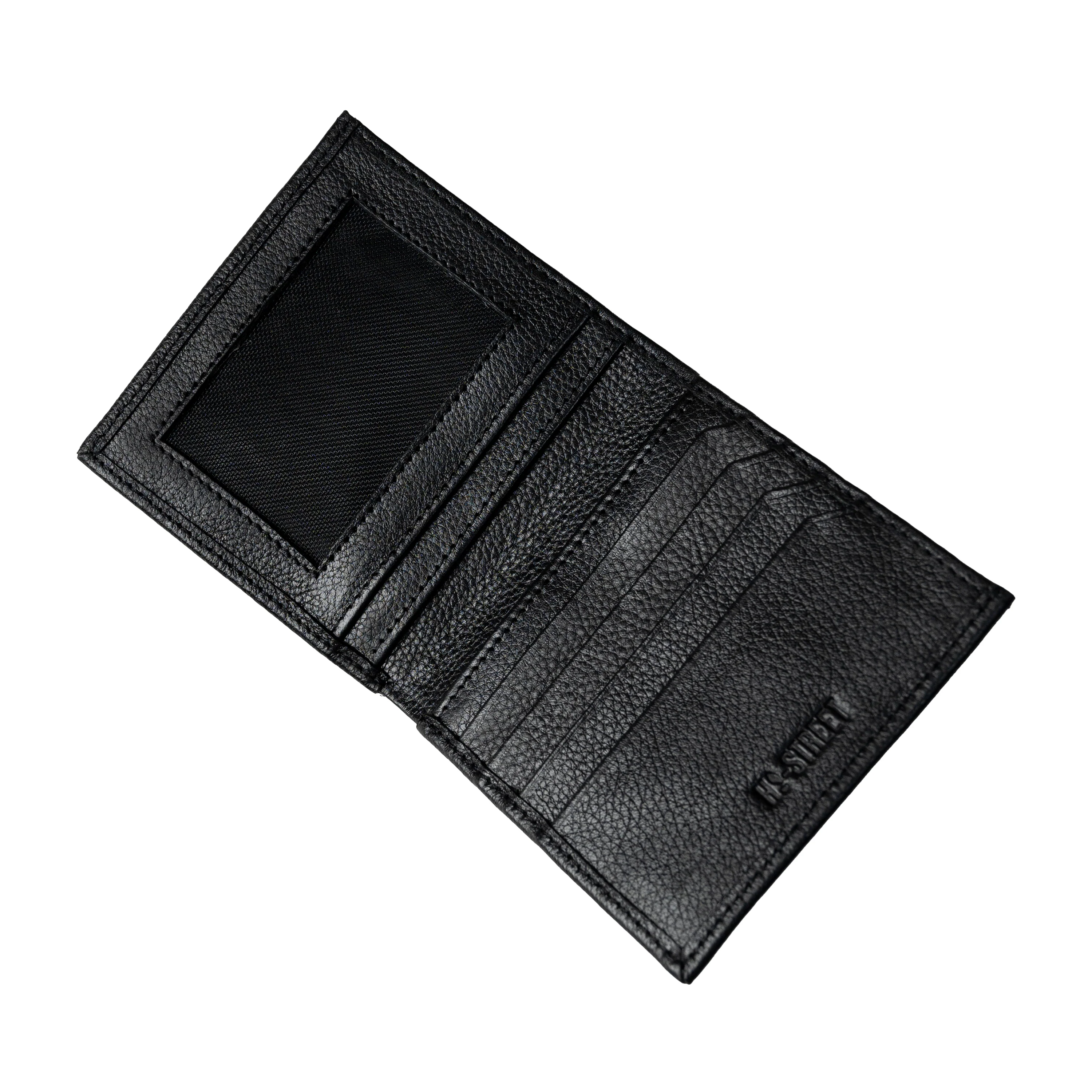 BLACK MILT LEATHER WALLET - Image 3