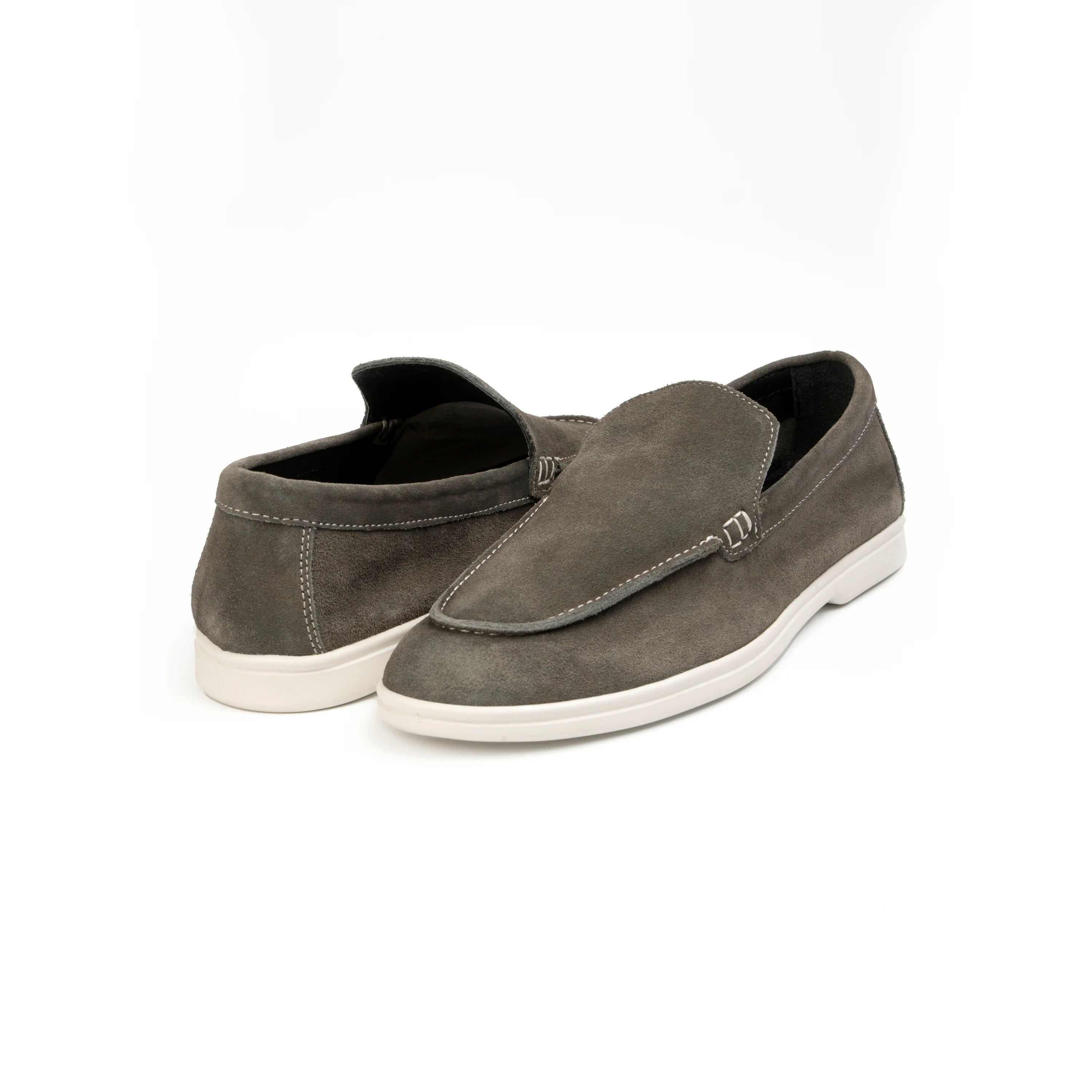 GREY SUEDE LEATHER LOAFER - Image 4