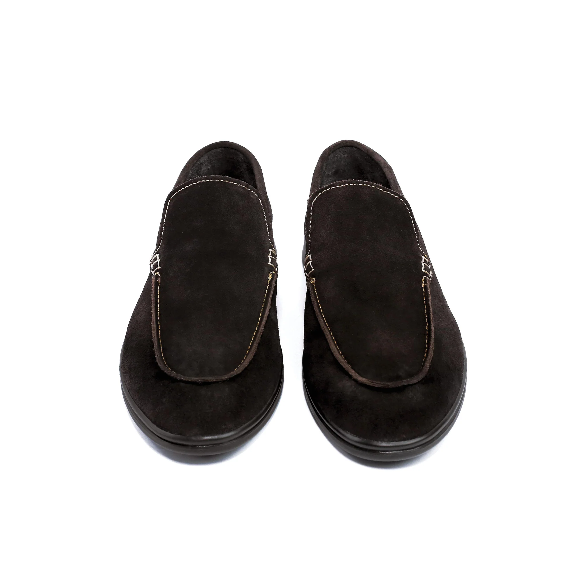 BROWN SUEDE OLD MONEY LOAFERS - Image 3