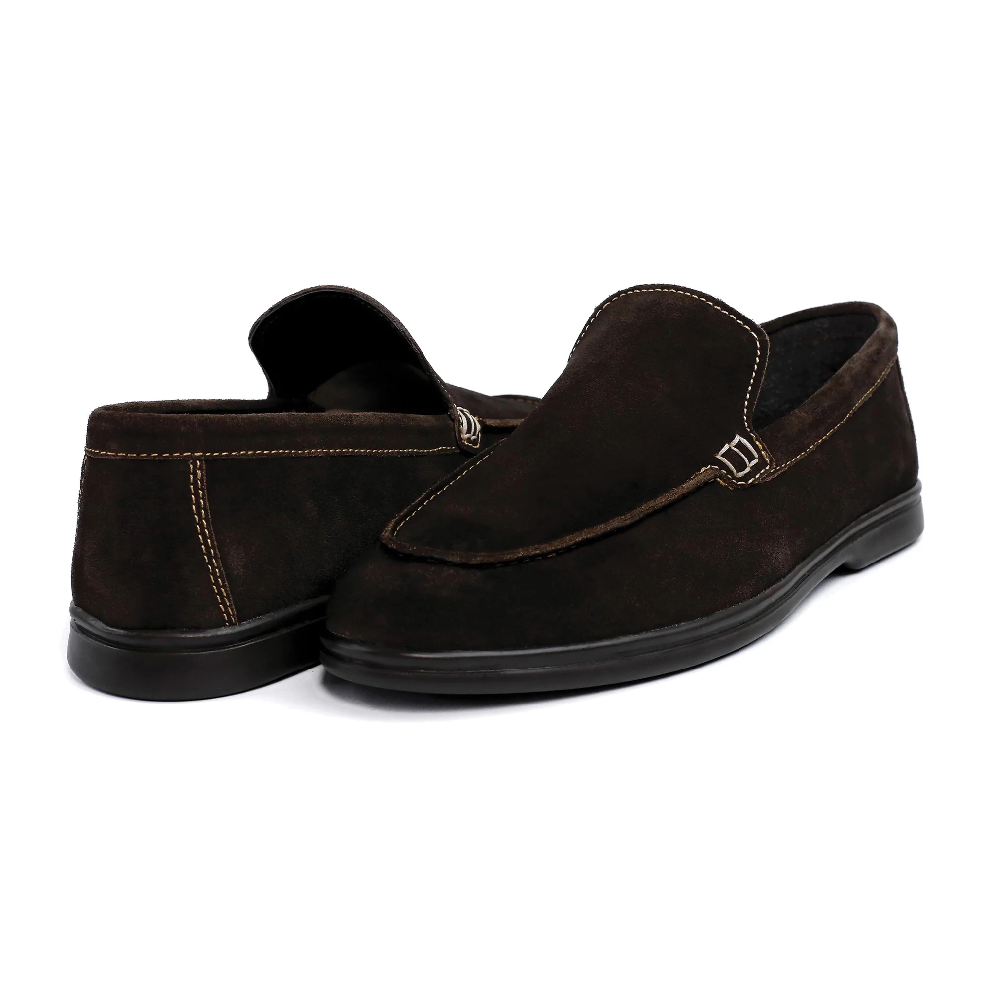 BROWN SUEDE OLD MONEY LOAFERS - Image 5
