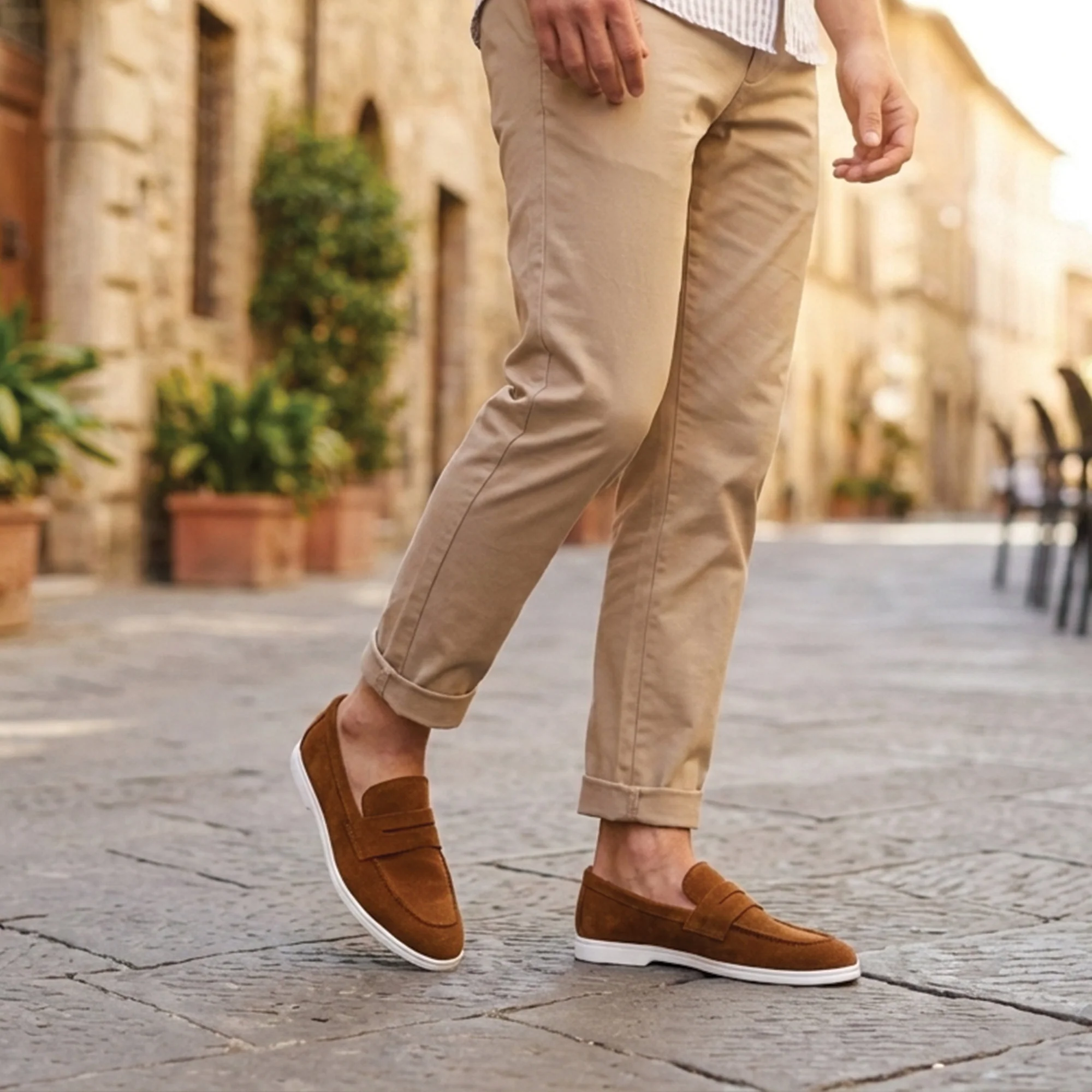 SUEDE LEATHER OLD MONEY SHOES - Image 6