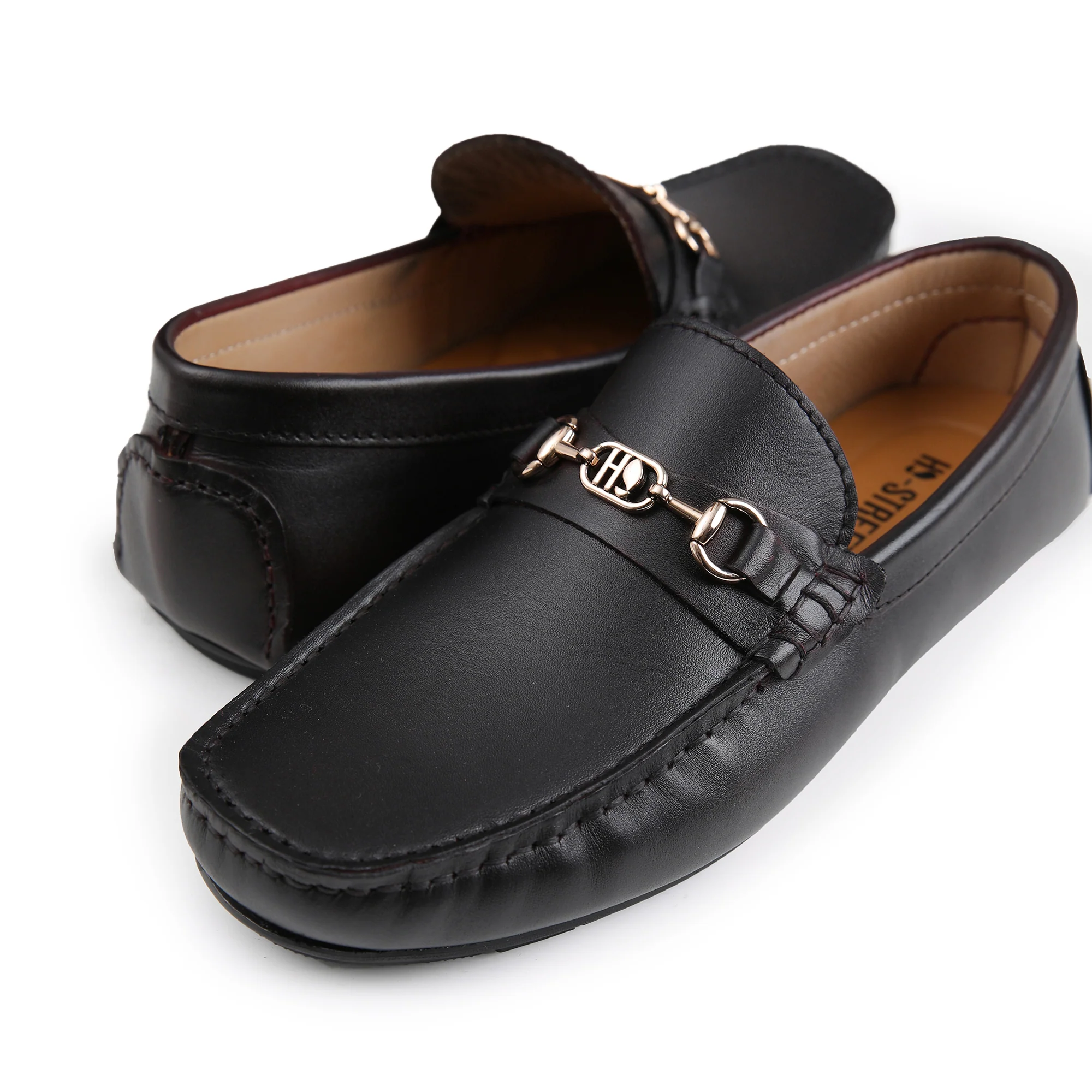 TWO TONE LEATHER LOAFERS - Image 5