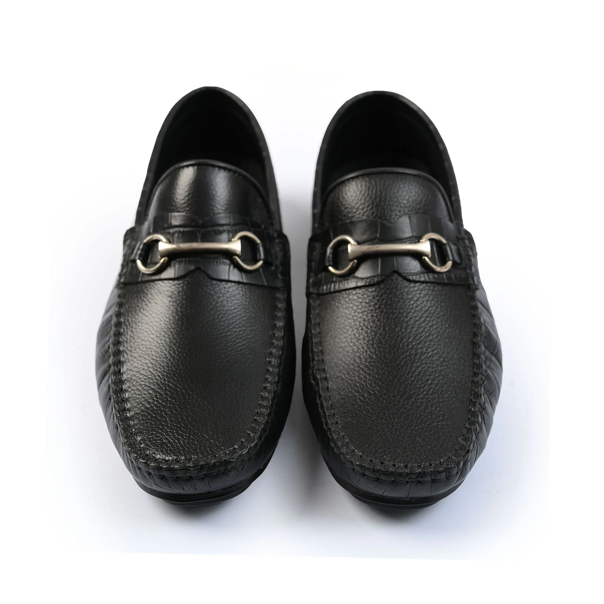 BLACK LEATHER MOCCASIN - Image 2