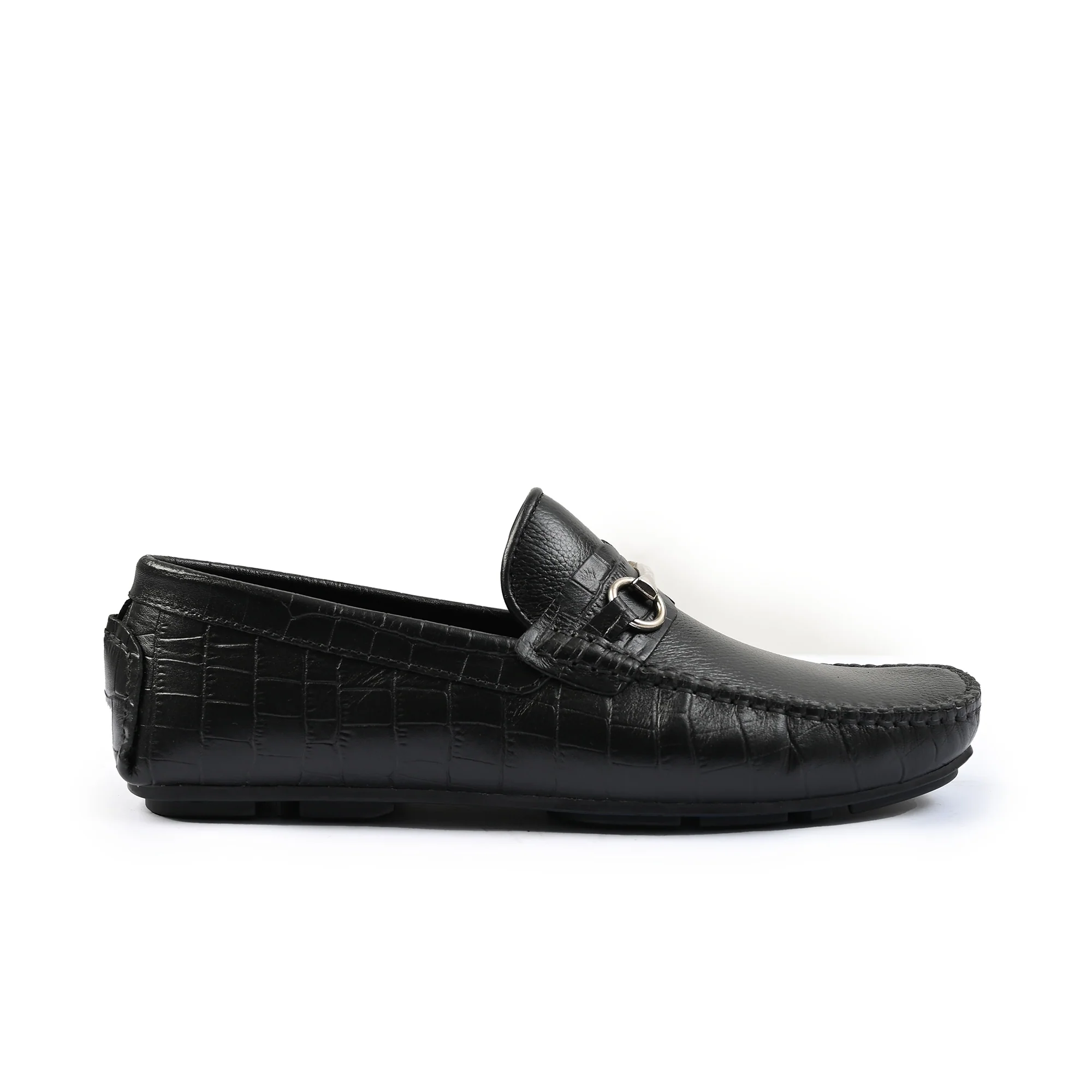 BLACK LEATHER MOCCASIN - Image 3