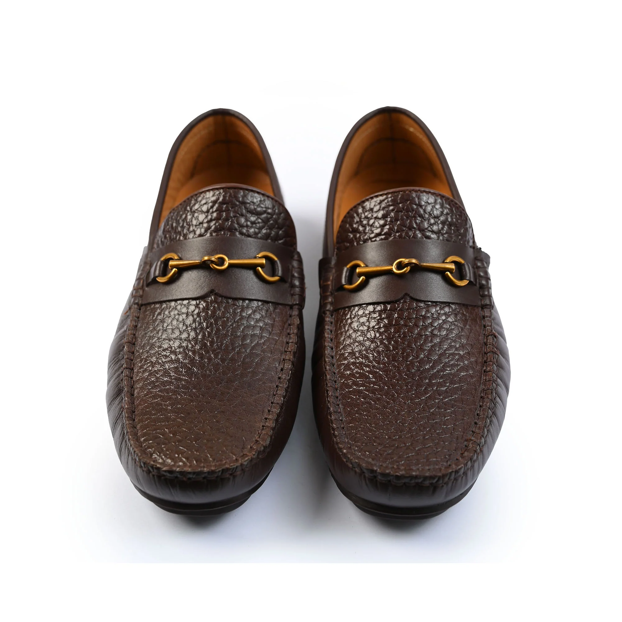 BLACK PEBLE GRAIN LEATHER MOCCASIN - Image 2