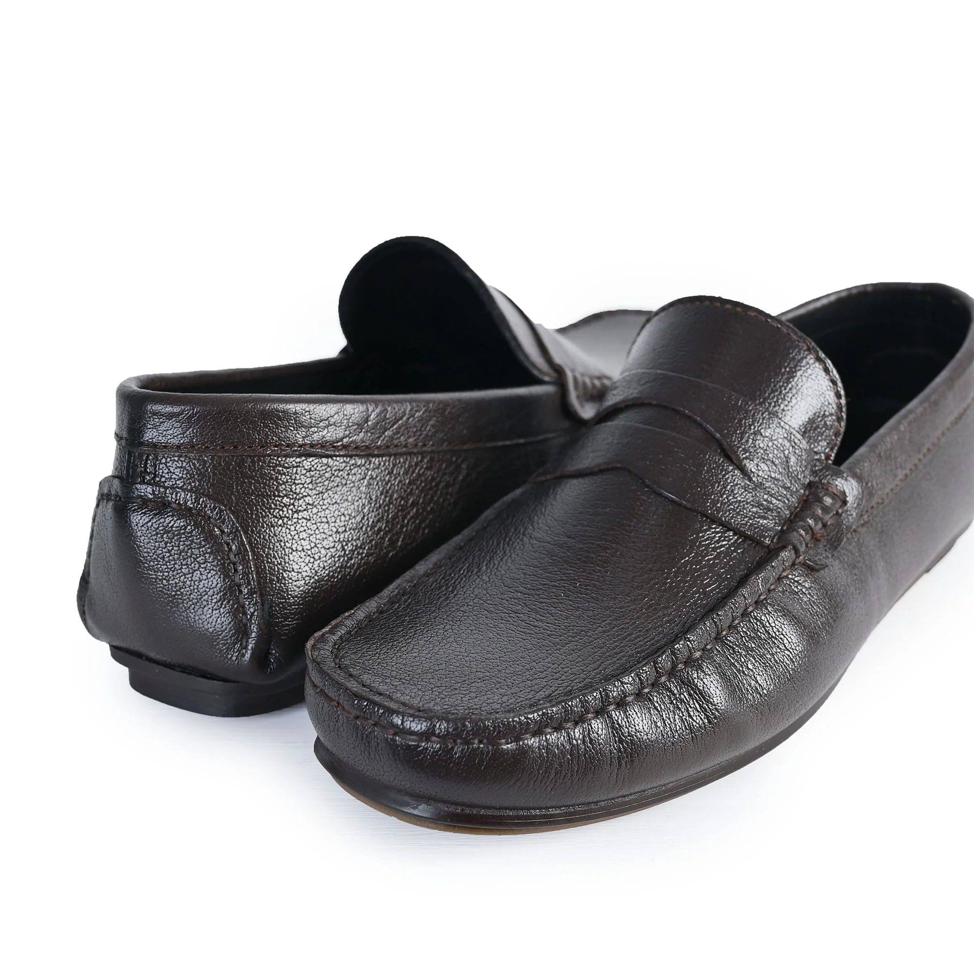 COFFEE SOFT LEATHER SHOES - Image 3