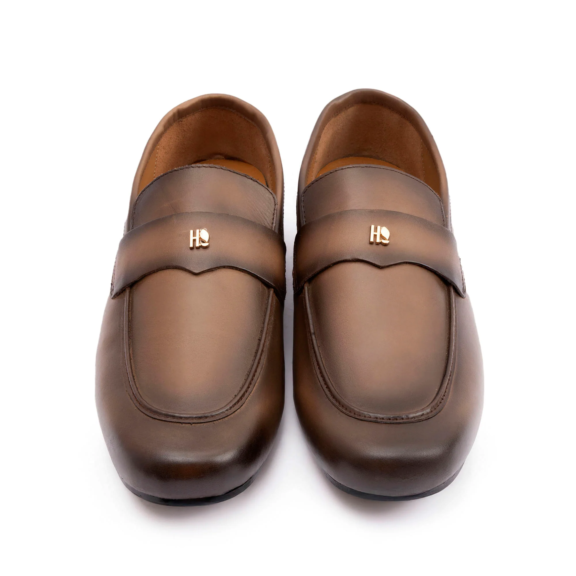 SOFT LEATHER SHADED TOE MOCCASINS - Image 2