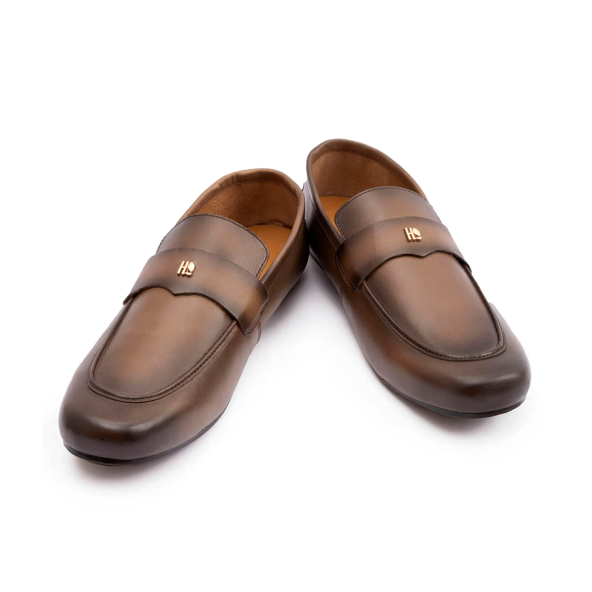 SOFT LEATHER SHADED TOE MOCCASINS - Image 4