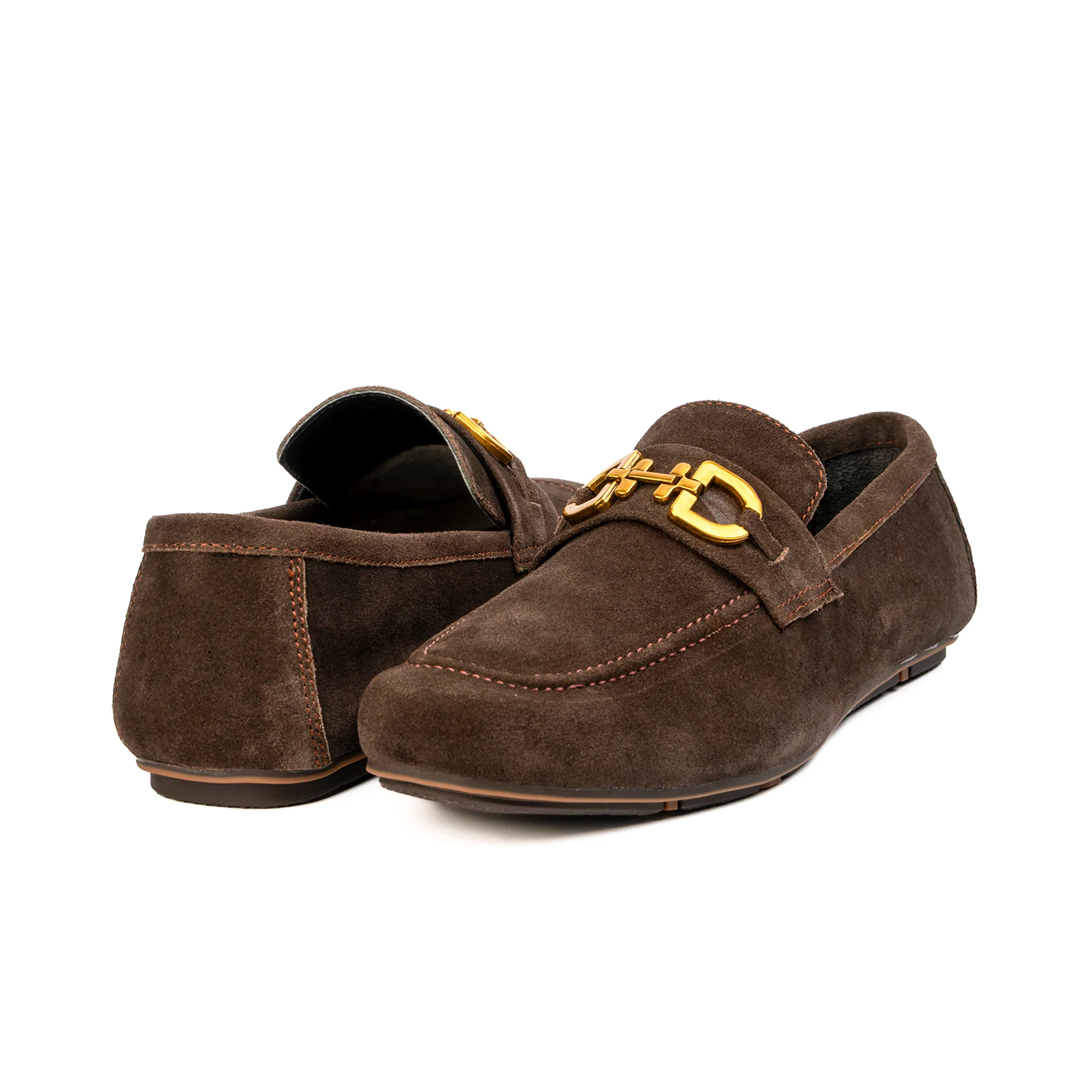 BROWN SUEDE LEATHER MOCCASIN - Image 4