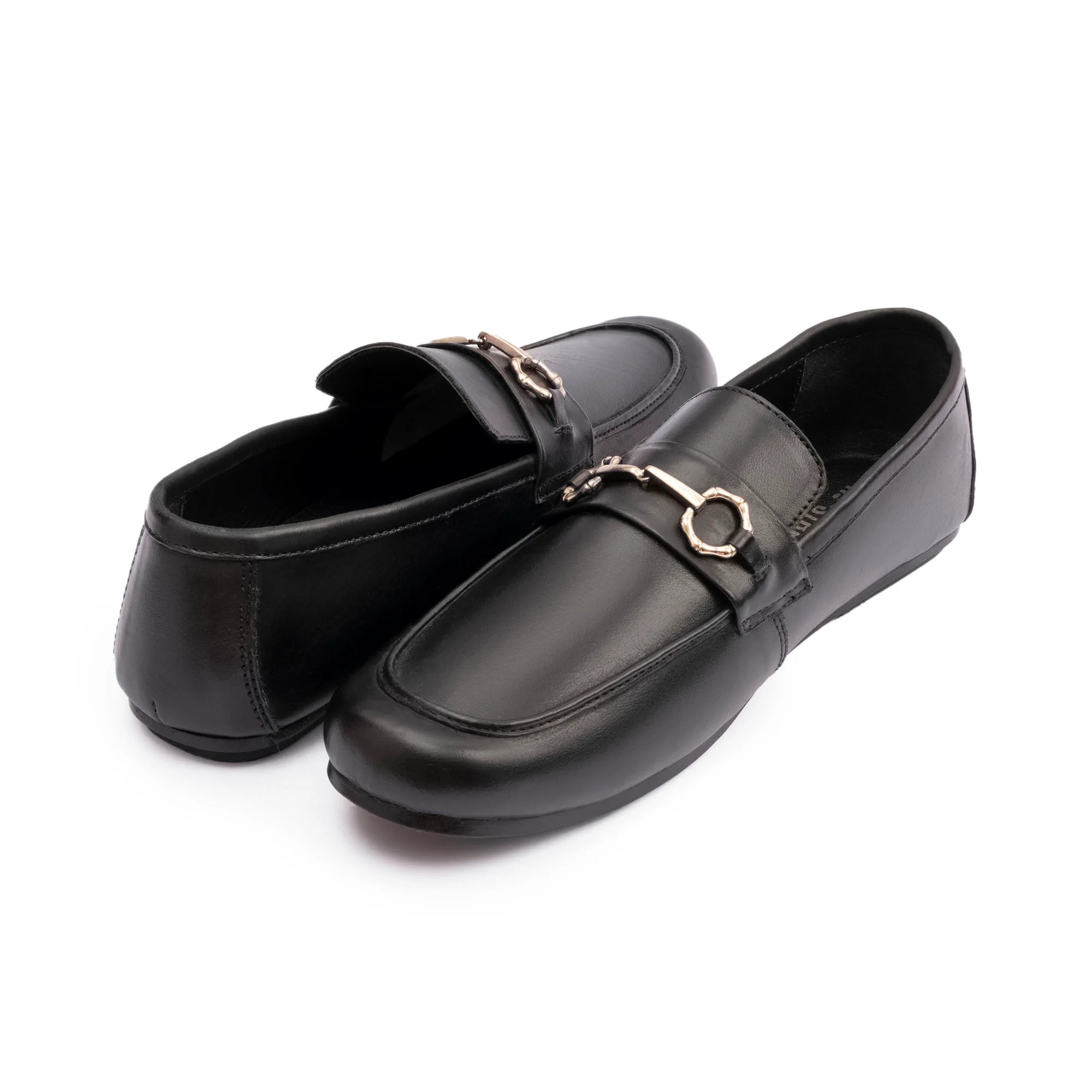 BLACK LEATHER CLASSIC MOCCASINS - Image 4