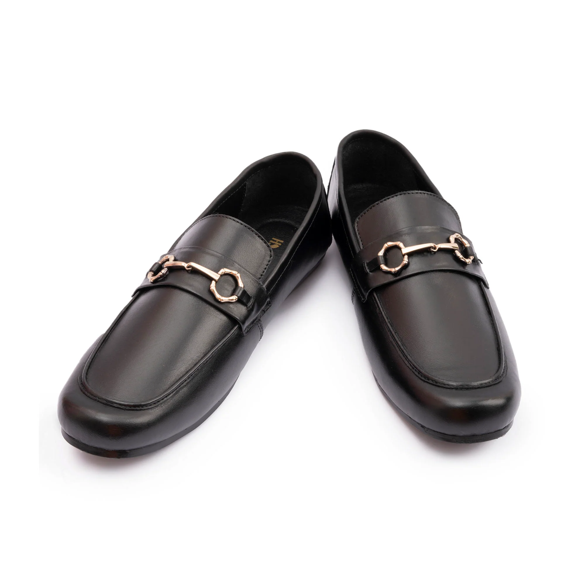 BLACK LEATHER CLASSIC MOCCASINS - Image 5