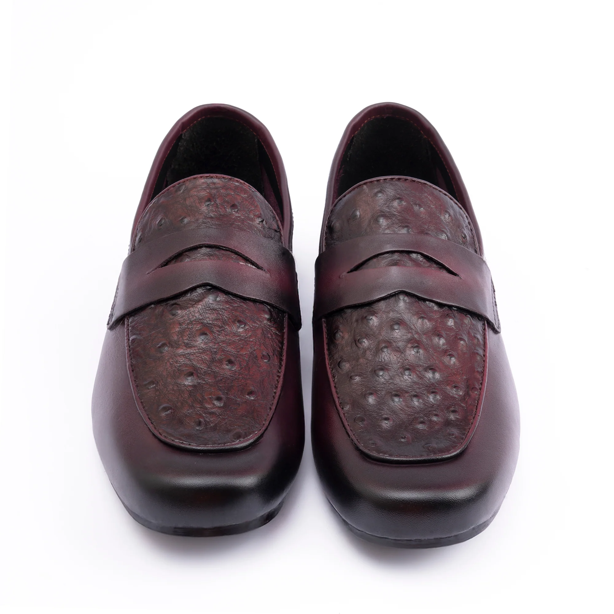 OSTRICH LEATHER TEXTURED MOCCASIN - Image 2