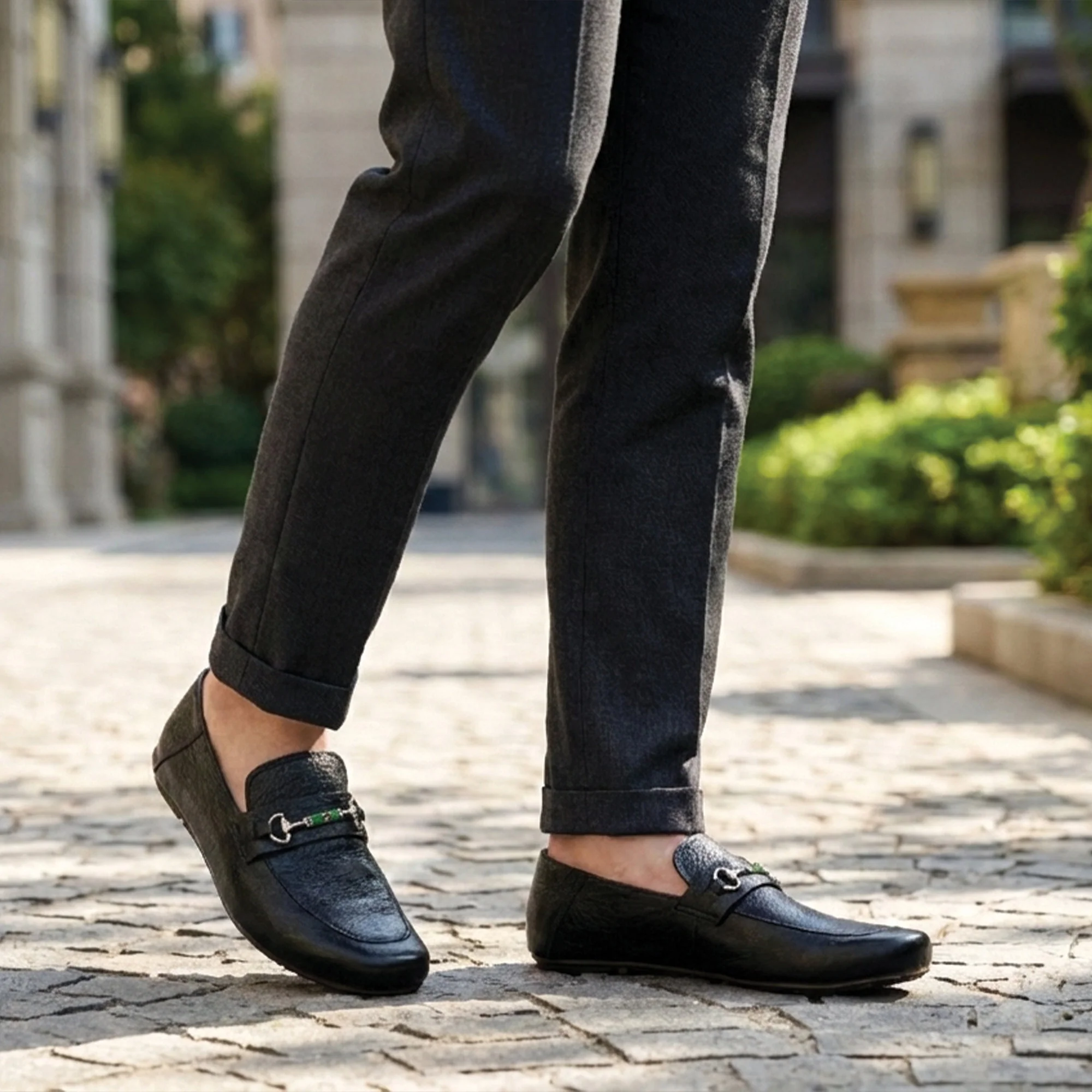 SOFT TEXTURED LEATHER SHOES - Image 6