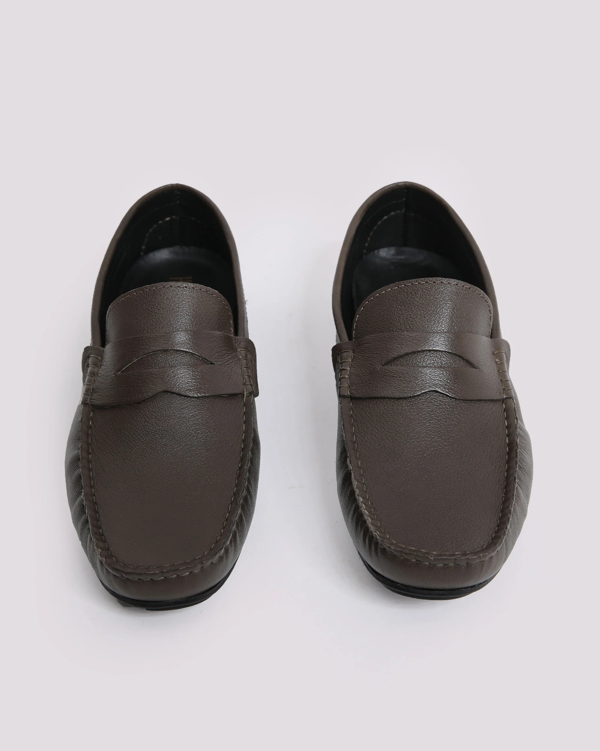 OLIVE MILT LEATHER MOCASSIN - Image 3