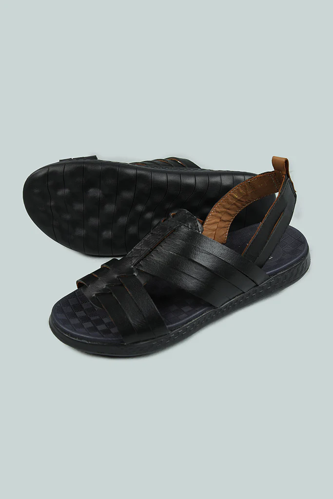 BLACK STRIPE COMFORT LEATHER - Image 4