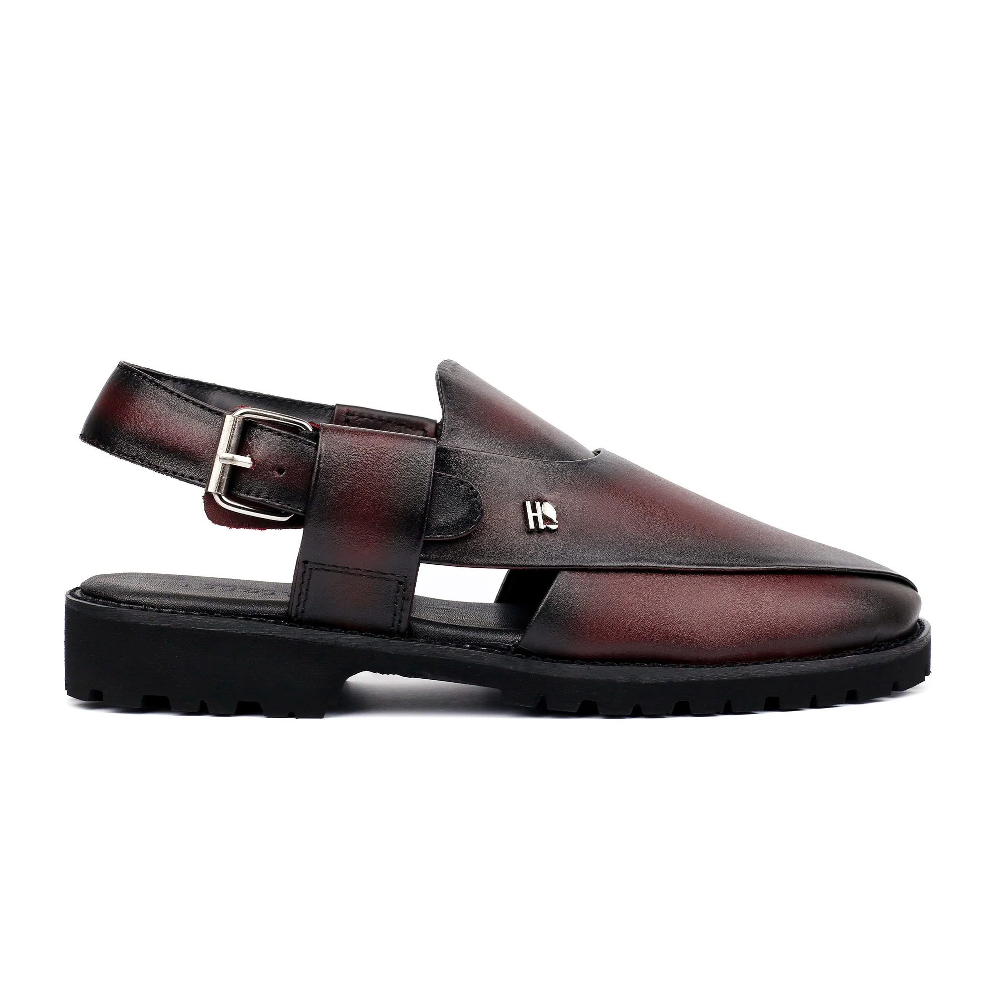 TWO TONE LEATHER SANDAL - Image 4