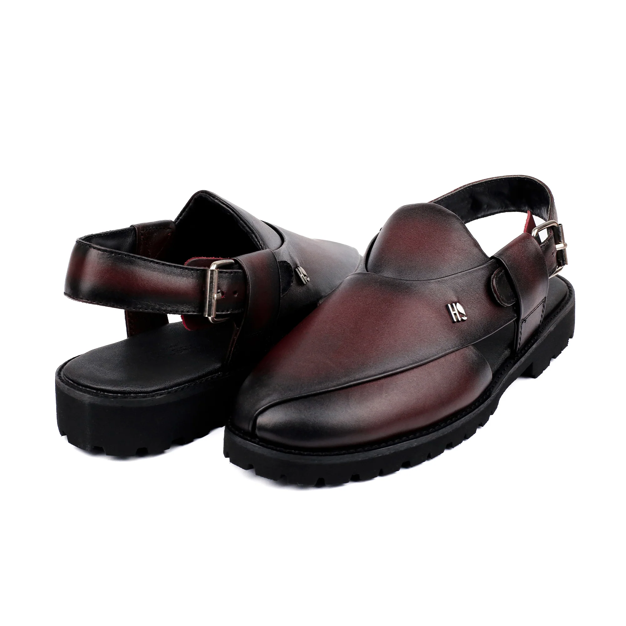 TWO TONE LEATHER SANDAL - Image 5