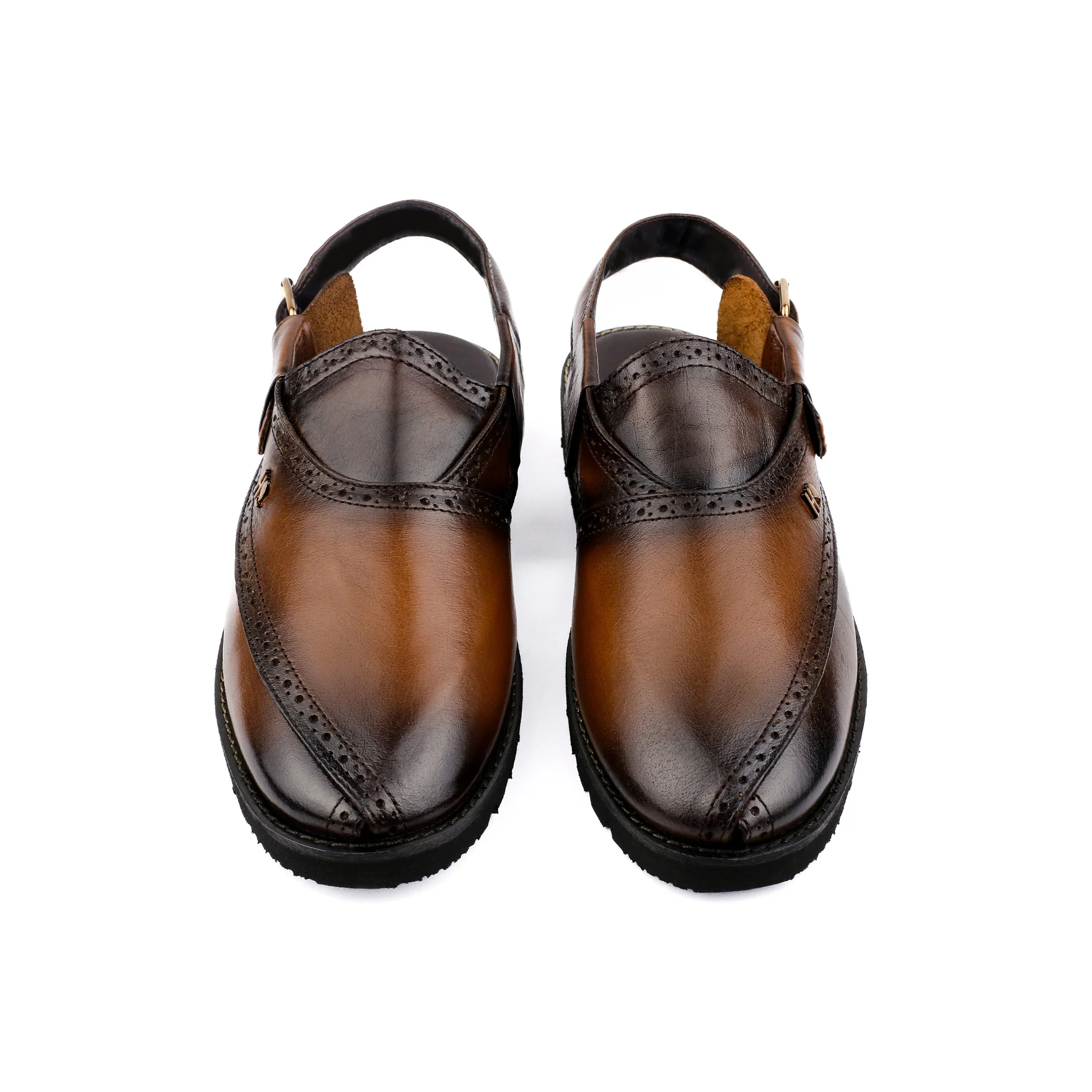 TWO TONE LEATHER SANDAL - Image 3