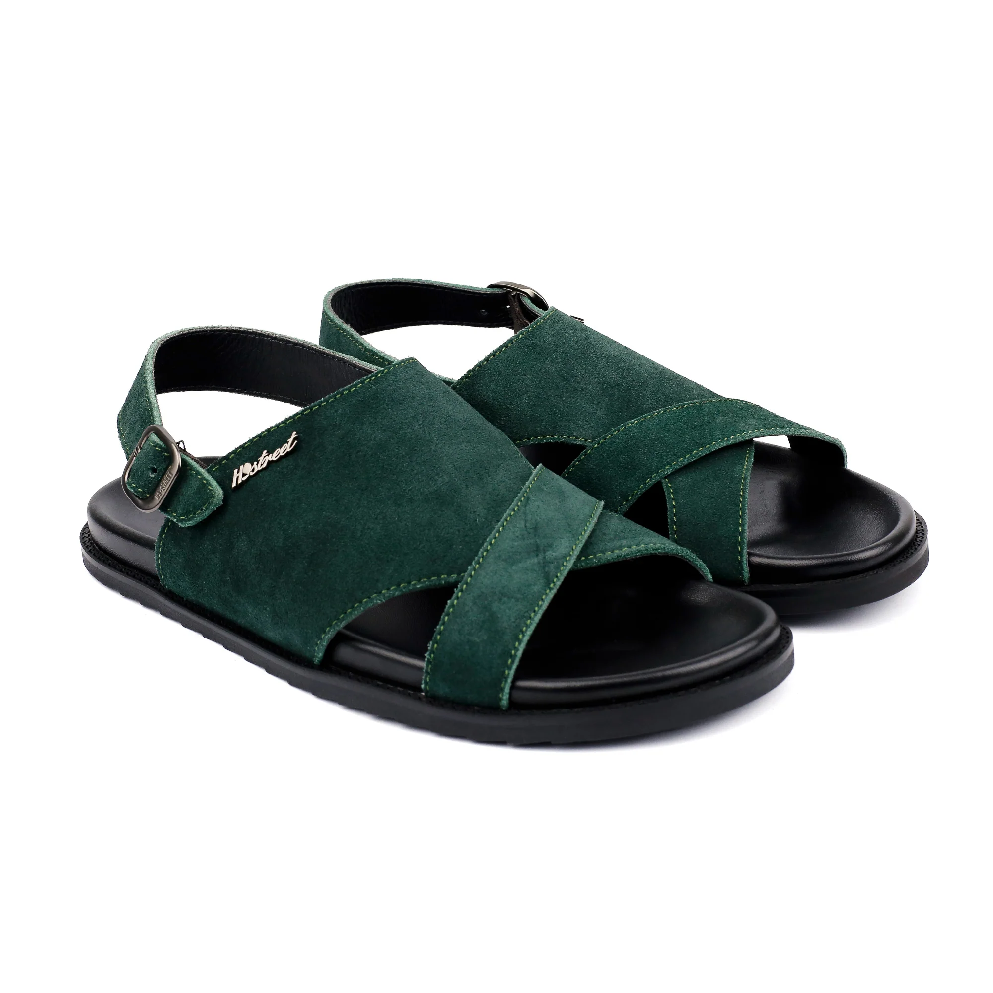 SUED LEATHER COMFORT SANDAL - Image 2