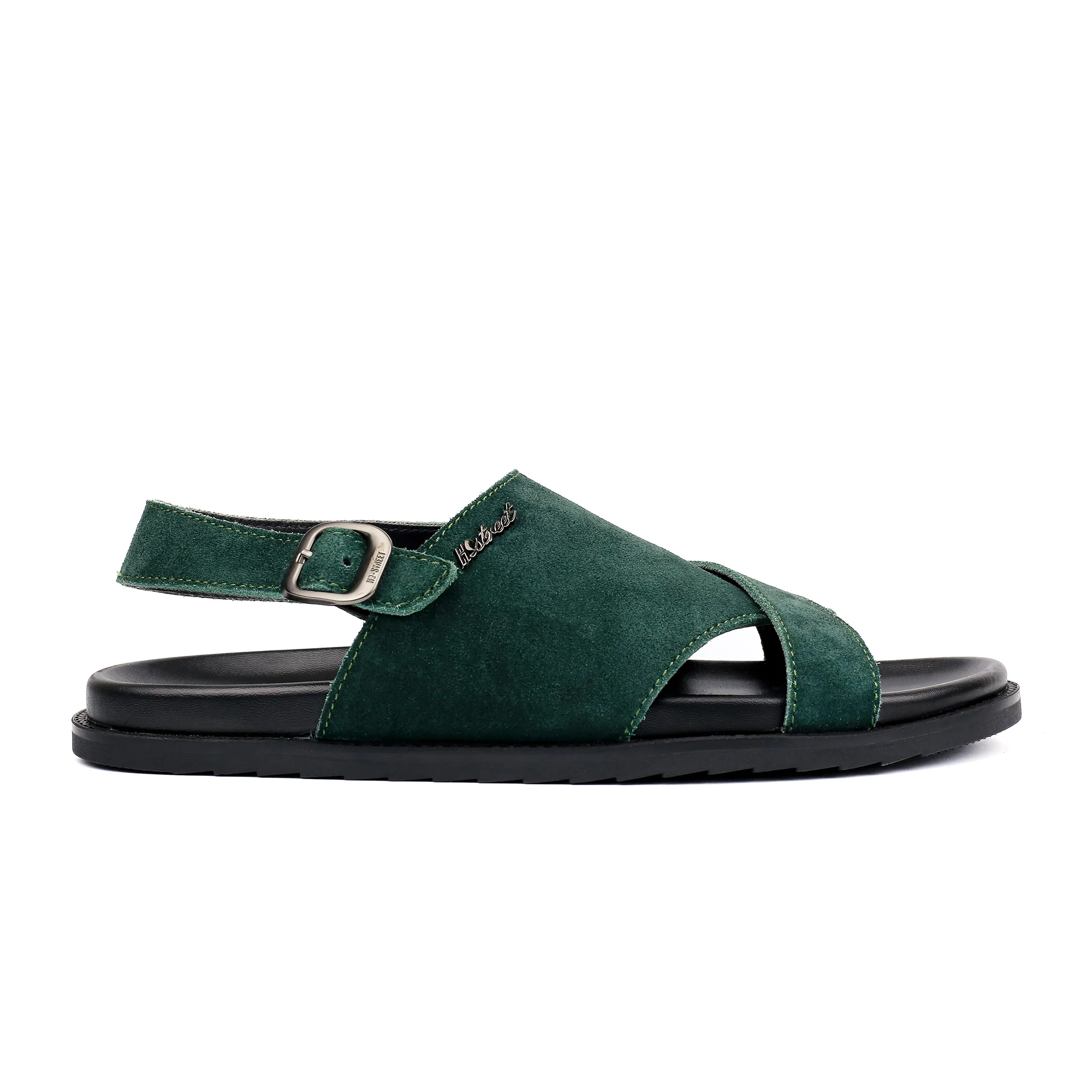 SUED LEATHER COMFORT SANDAL - Image 3
