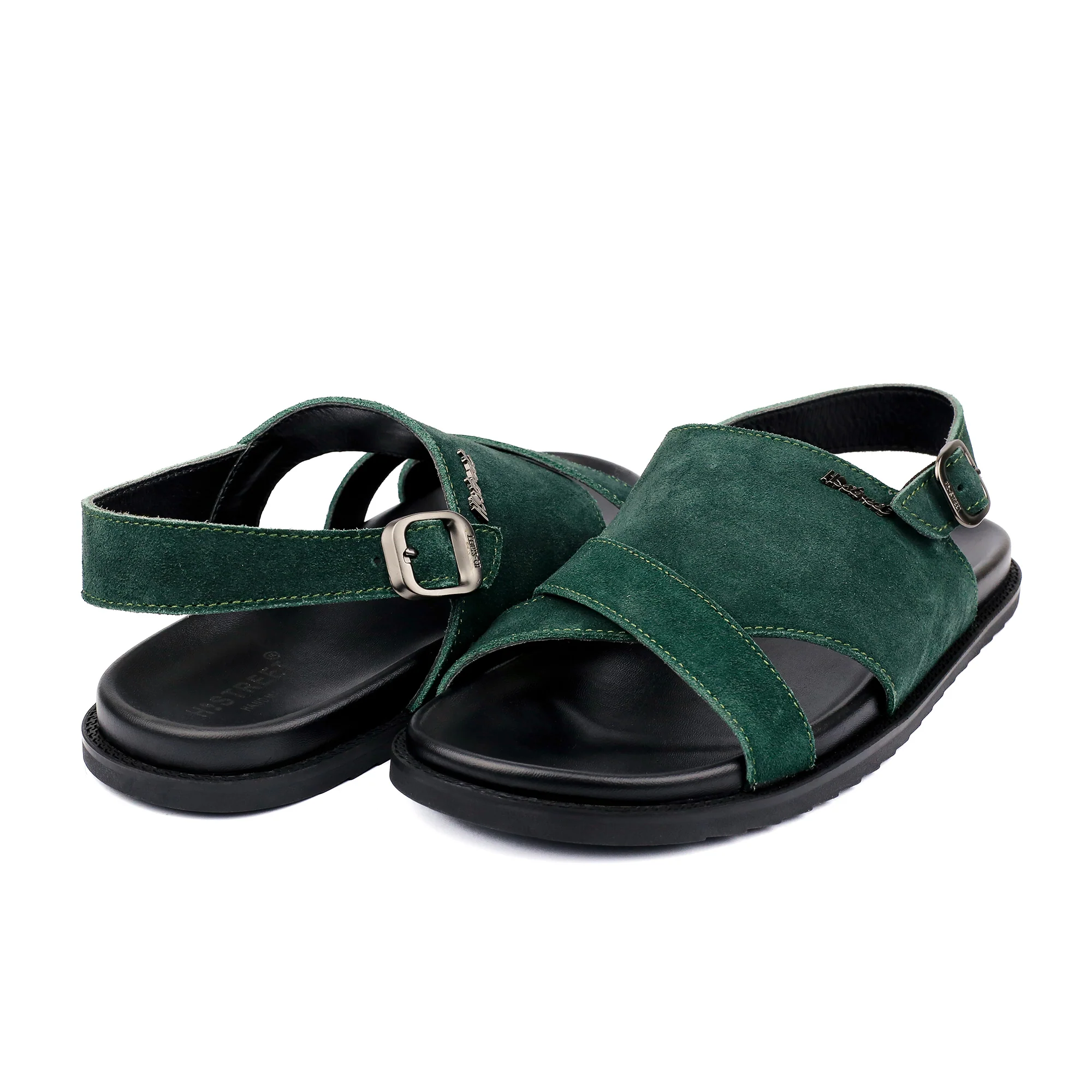 SUED LEATHER COMFORT SANDAL - Image 4