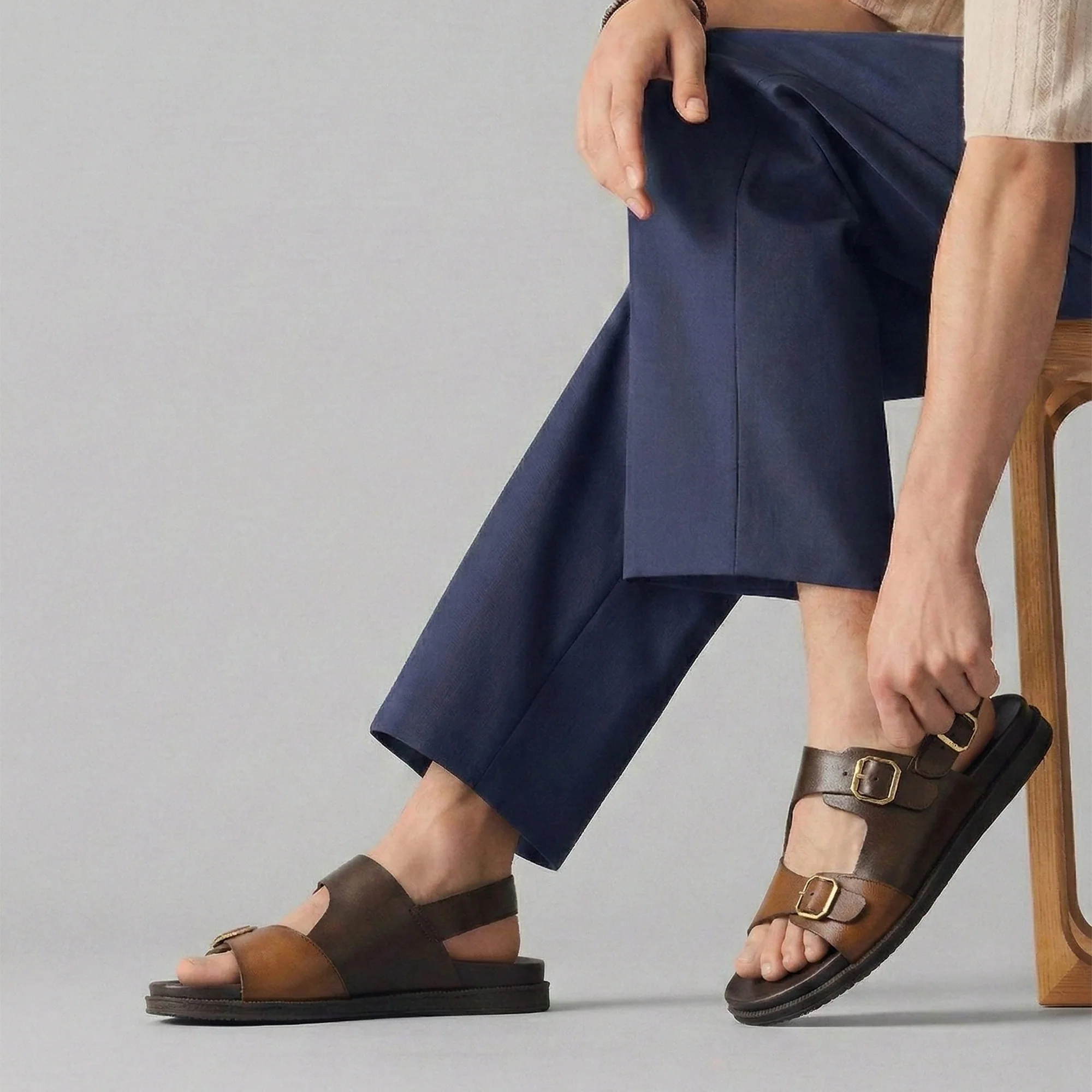DUAL TONE COMFY SANDAL - Image 2