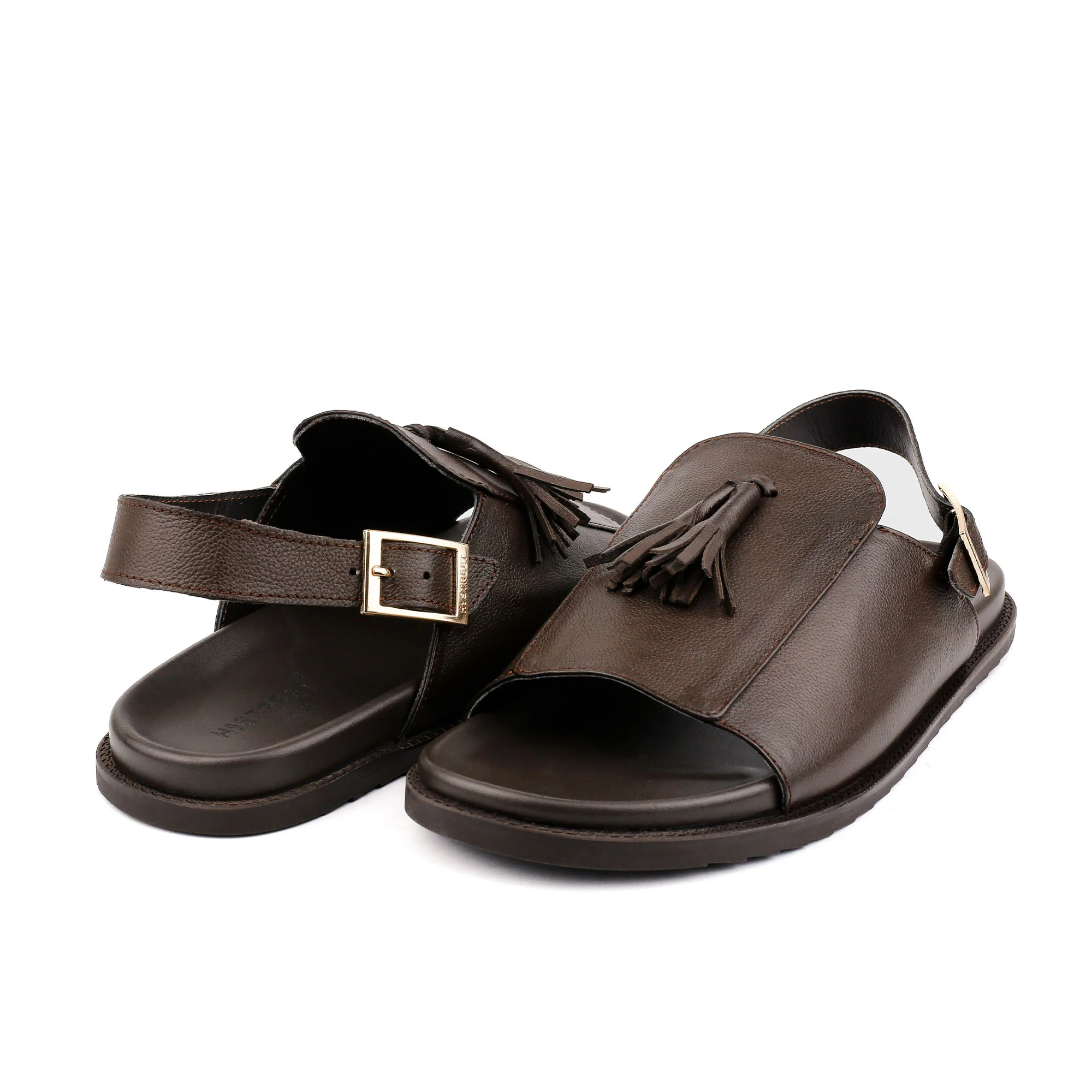 MILLED LEATHER TASSEL SANDAL - Image 5