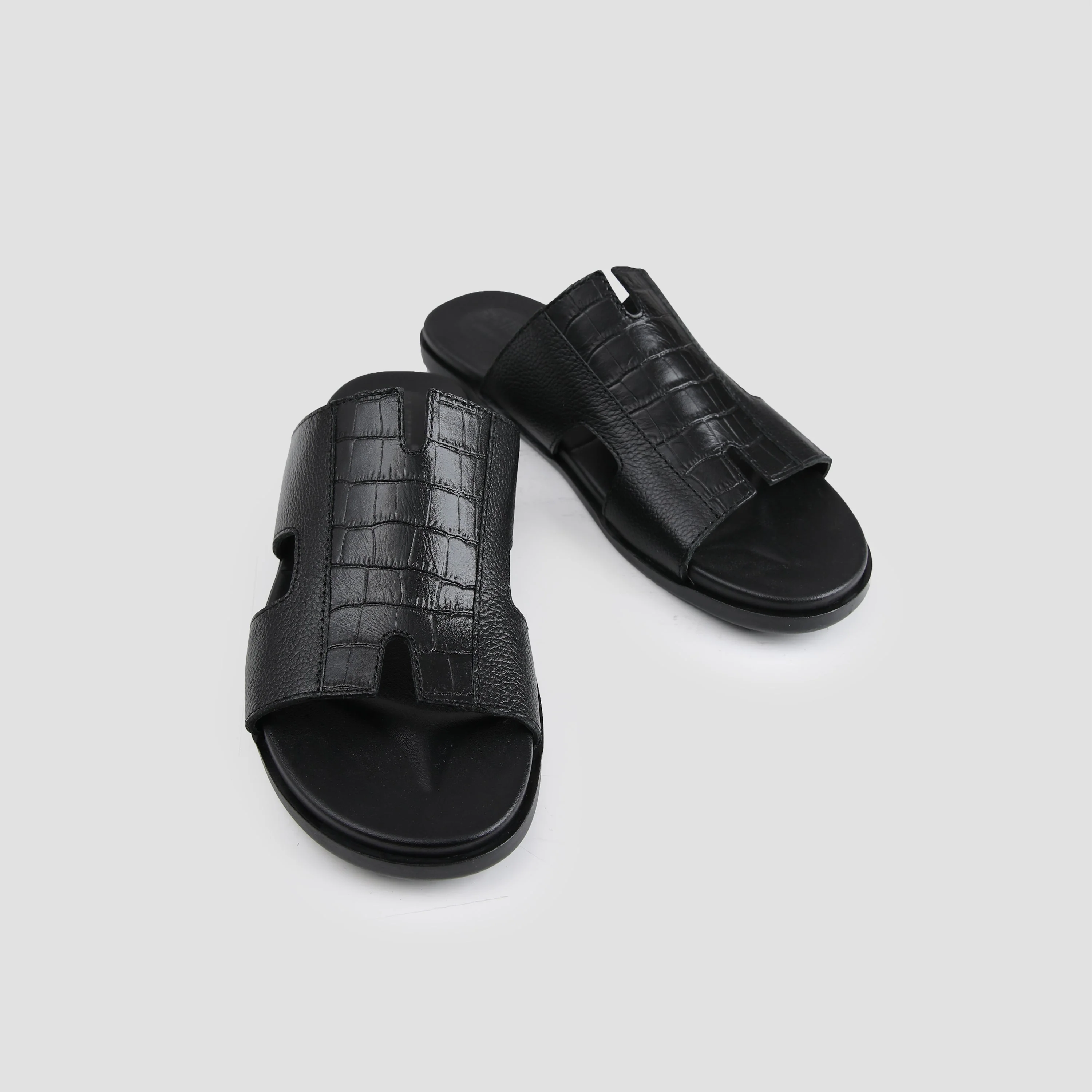 MULTI LEATHER PIECE SLIPPER - Image 3