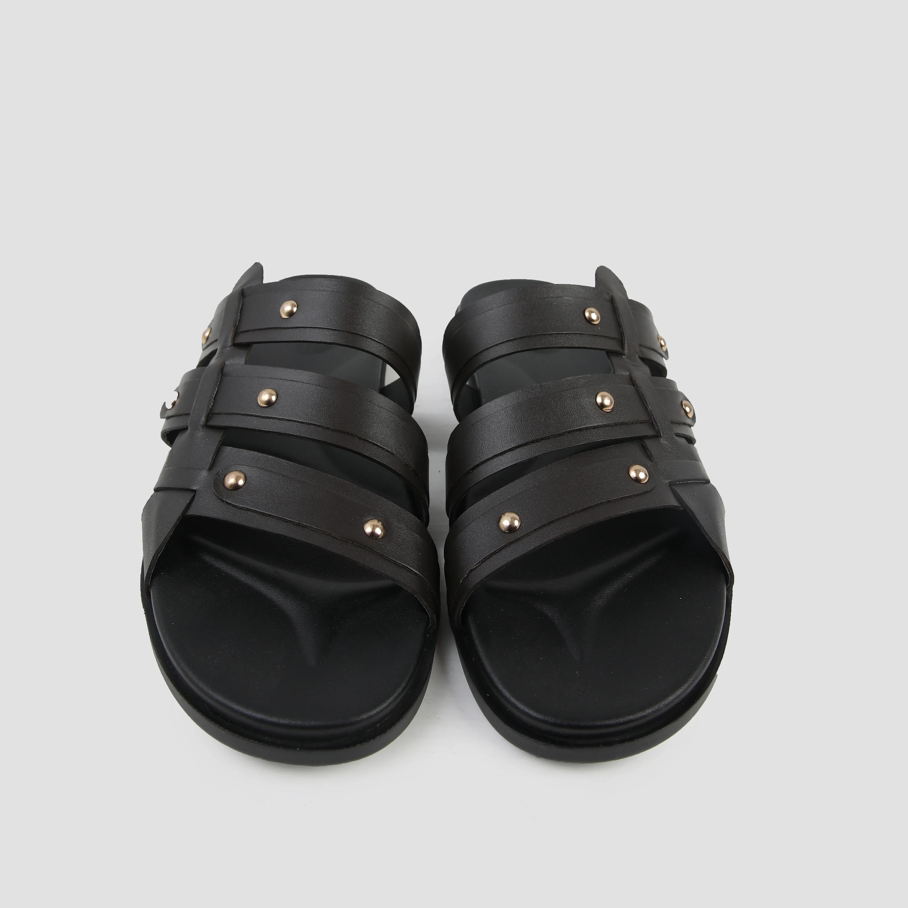 MULTI LEATHER STRAPE SLIPPER - Image 4